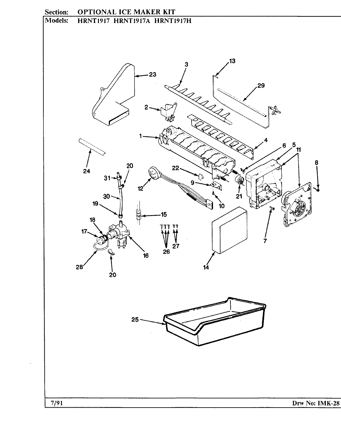 02 - OPTIONAL ICE MAKER KIT