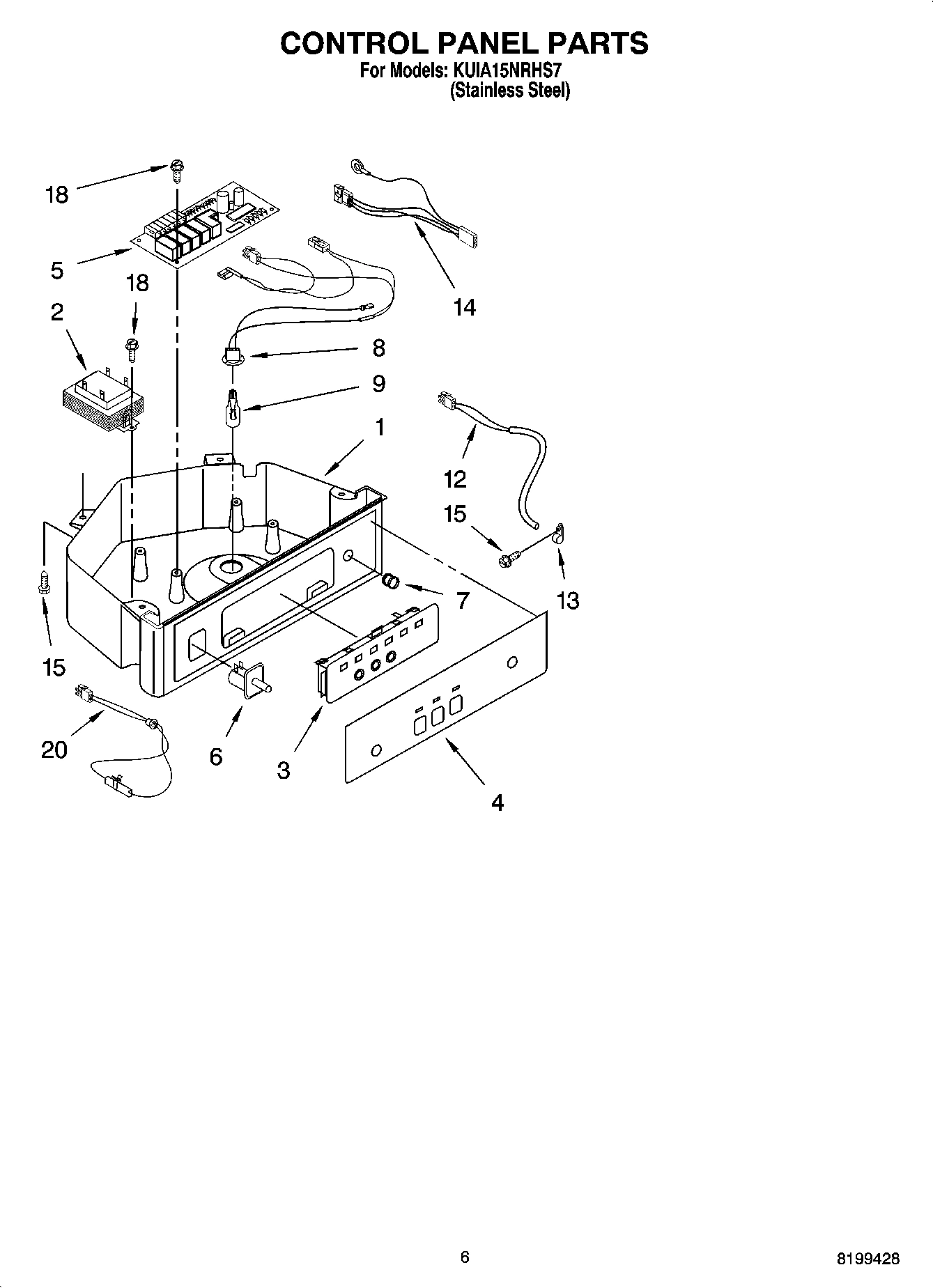 04 - CONTROL PANEL PARTS