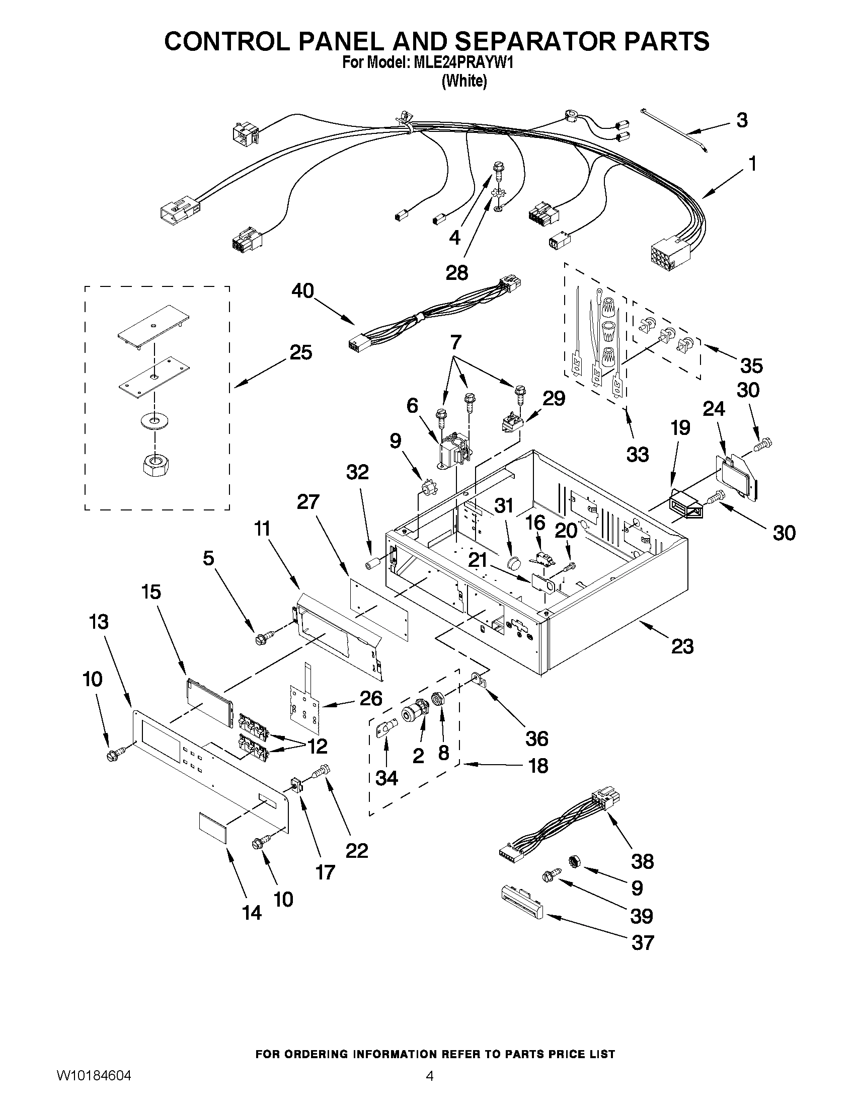 02 - CONTROL PANEL AND SEPARATOR PARTS