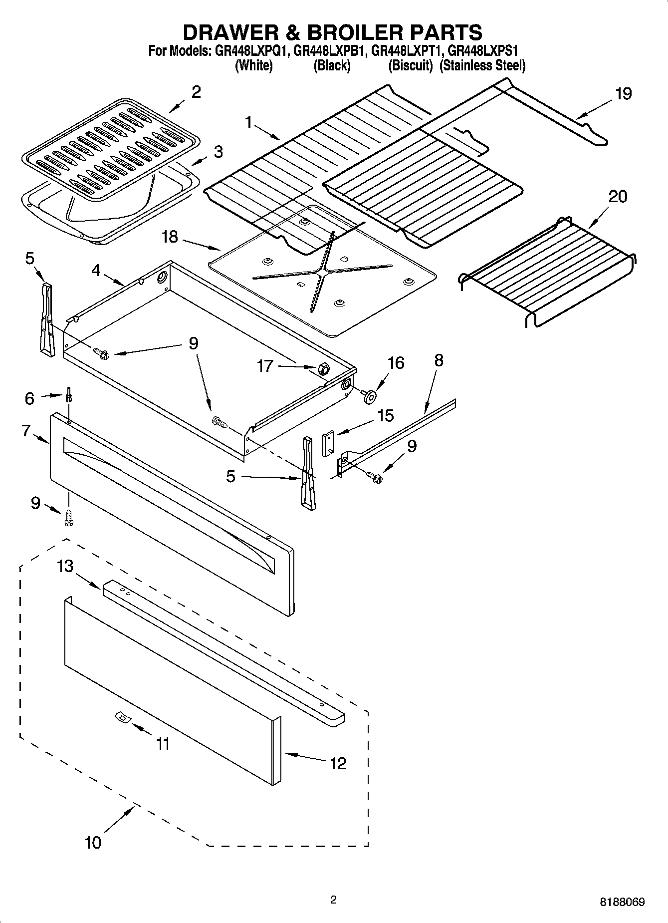 02 - DRAWER & BROILER PARTS