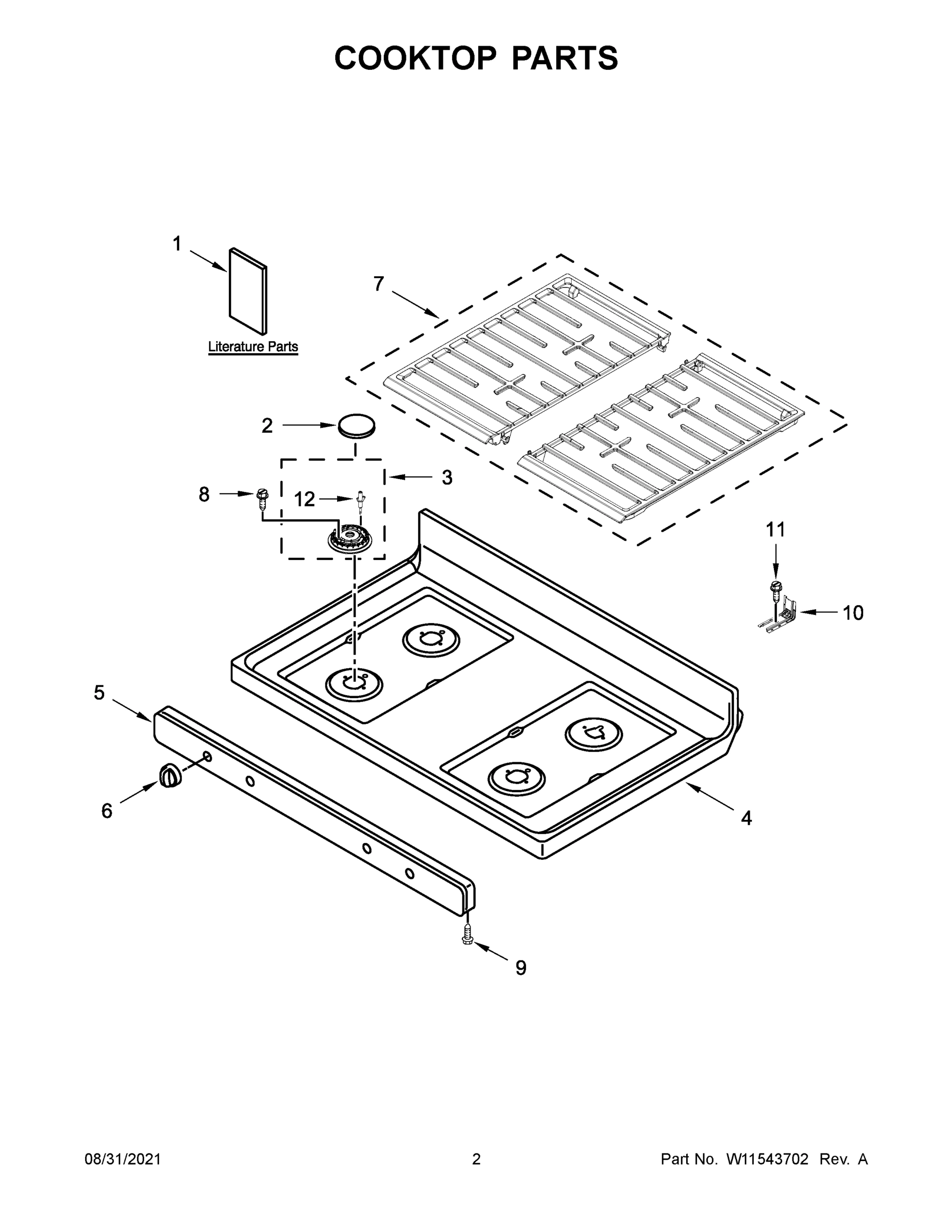 02 - COOKTOP PARTS