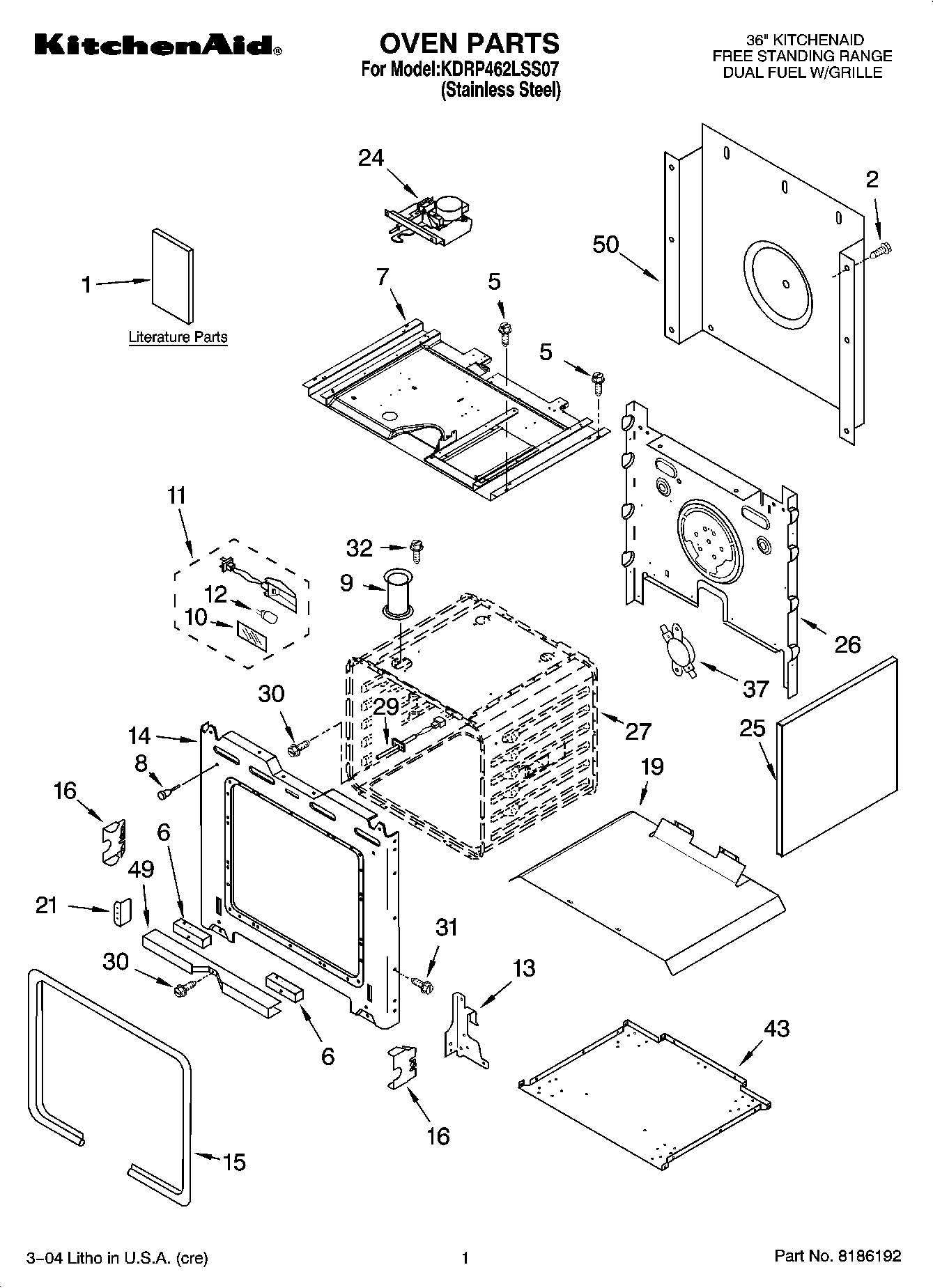 01 - OVEN PARTS