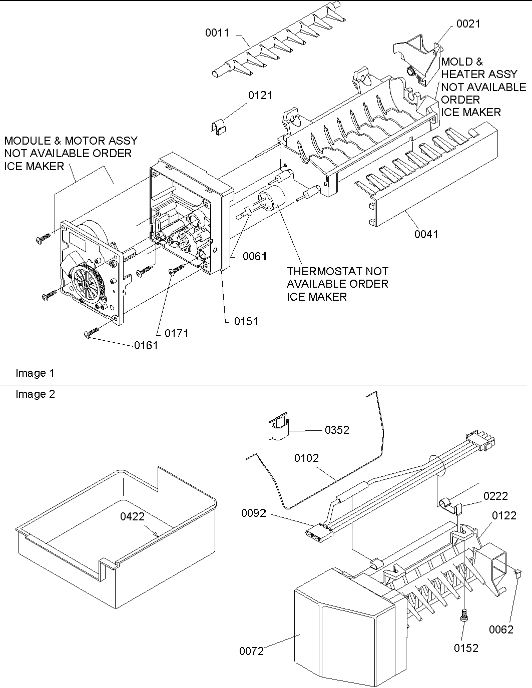 06 - Ice Maker Assy Parts