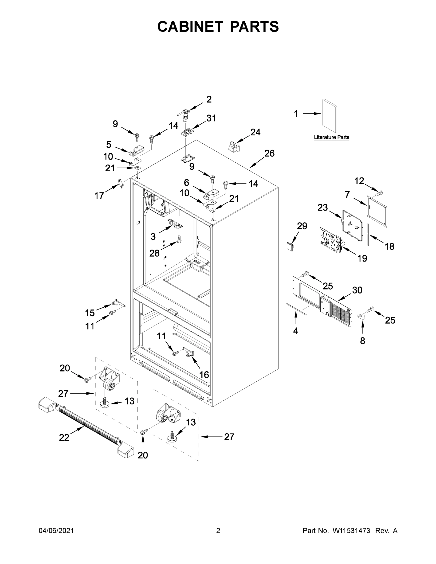 02 - CABINET PARTS