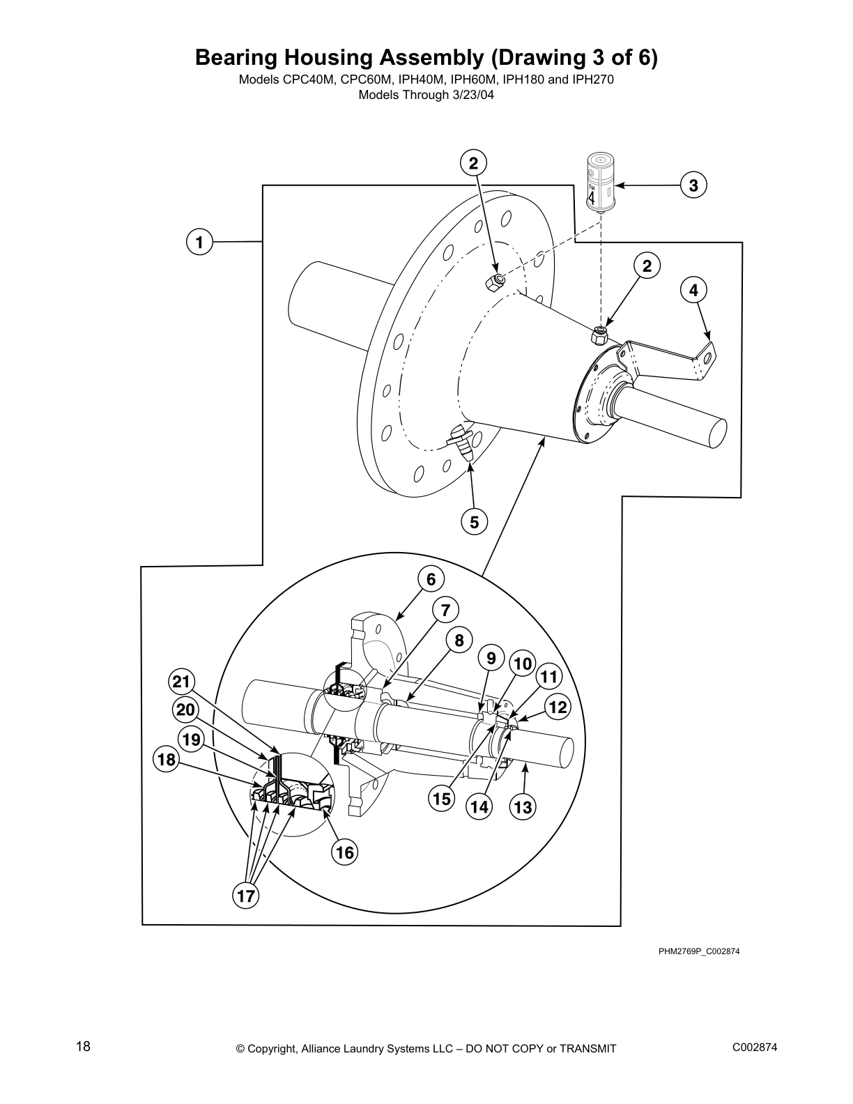 Bearing Housing Assembly (Drawing 3 of 6)