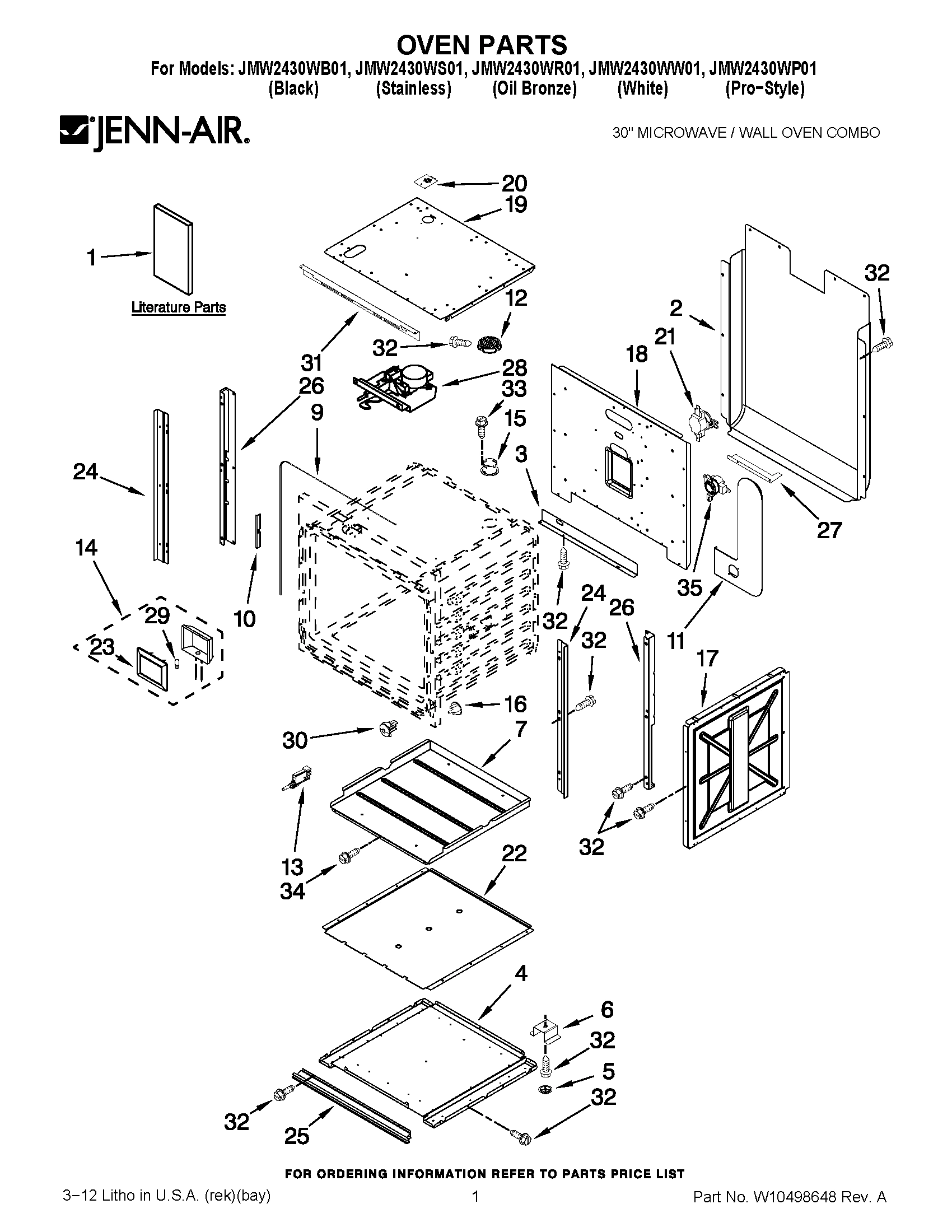 01 - OVEN PARTS