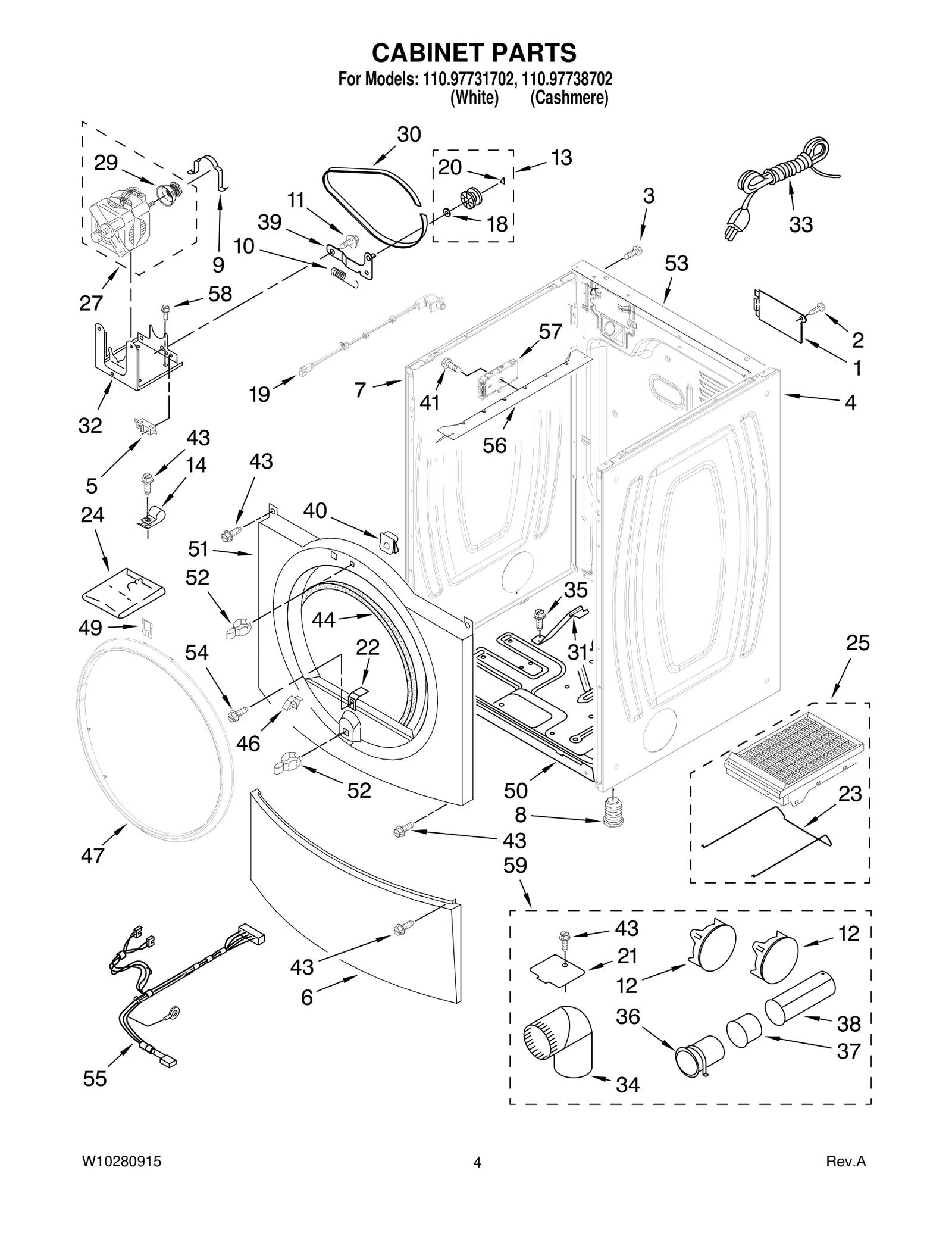 CABINET PARTS