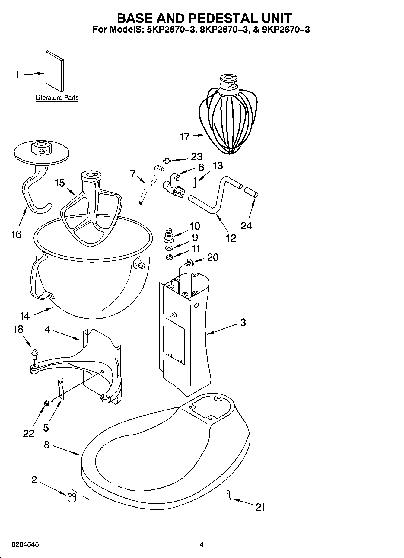 02 - BASE AND PEDESTAL UNIT AND ACCESSORY PARTS