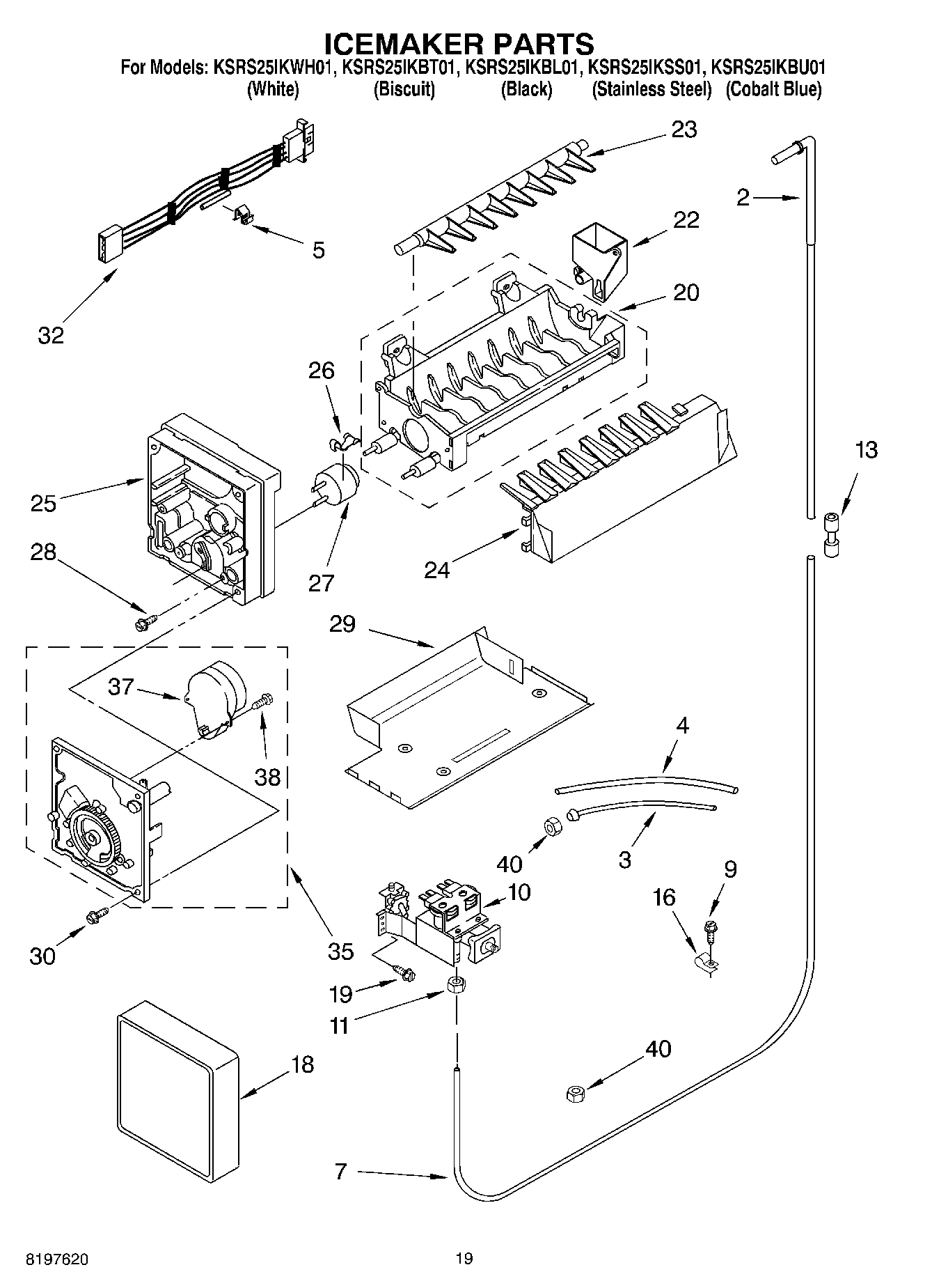 12 - ICE MAKER, OPTIONAL