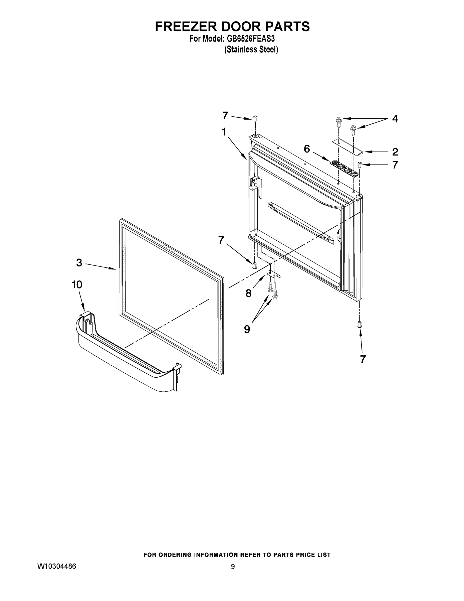 05 - FREEZER DOOR PARTS