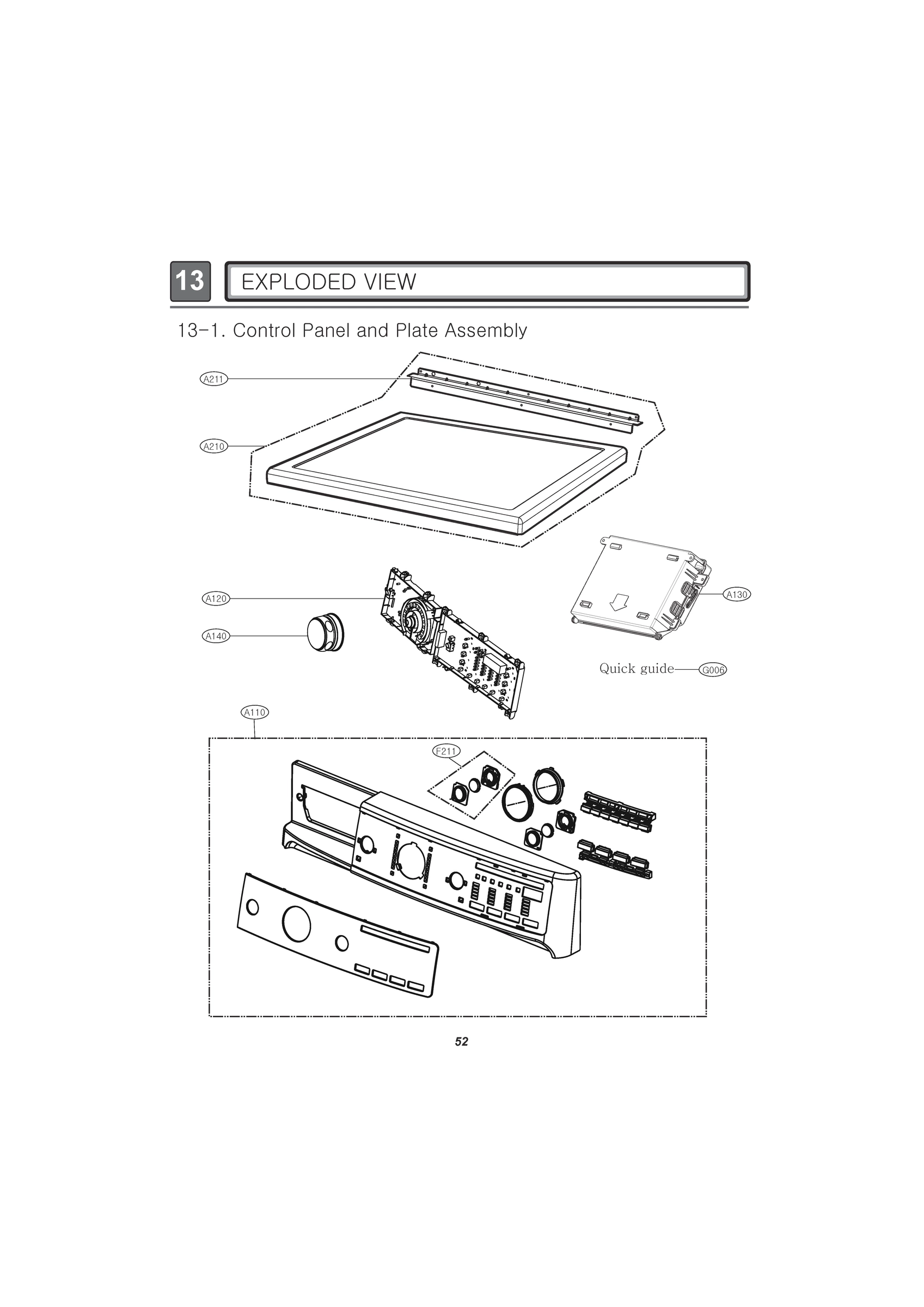 CONTROL PANEL AND PLATE ASSEMBLY