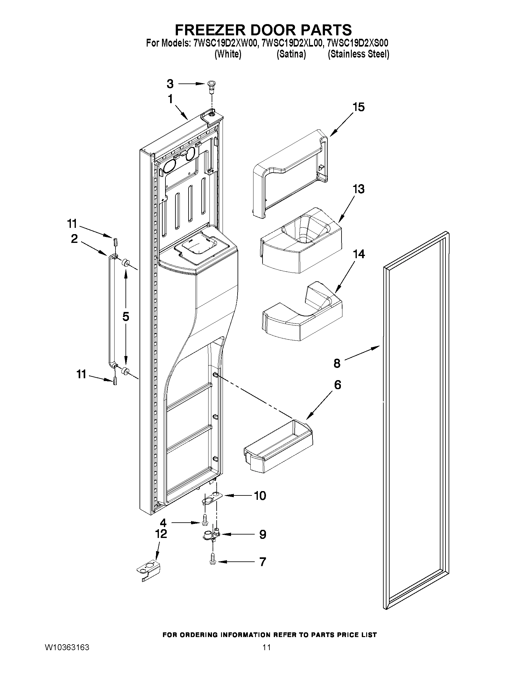 07 - FREEZER DOOR PARTS