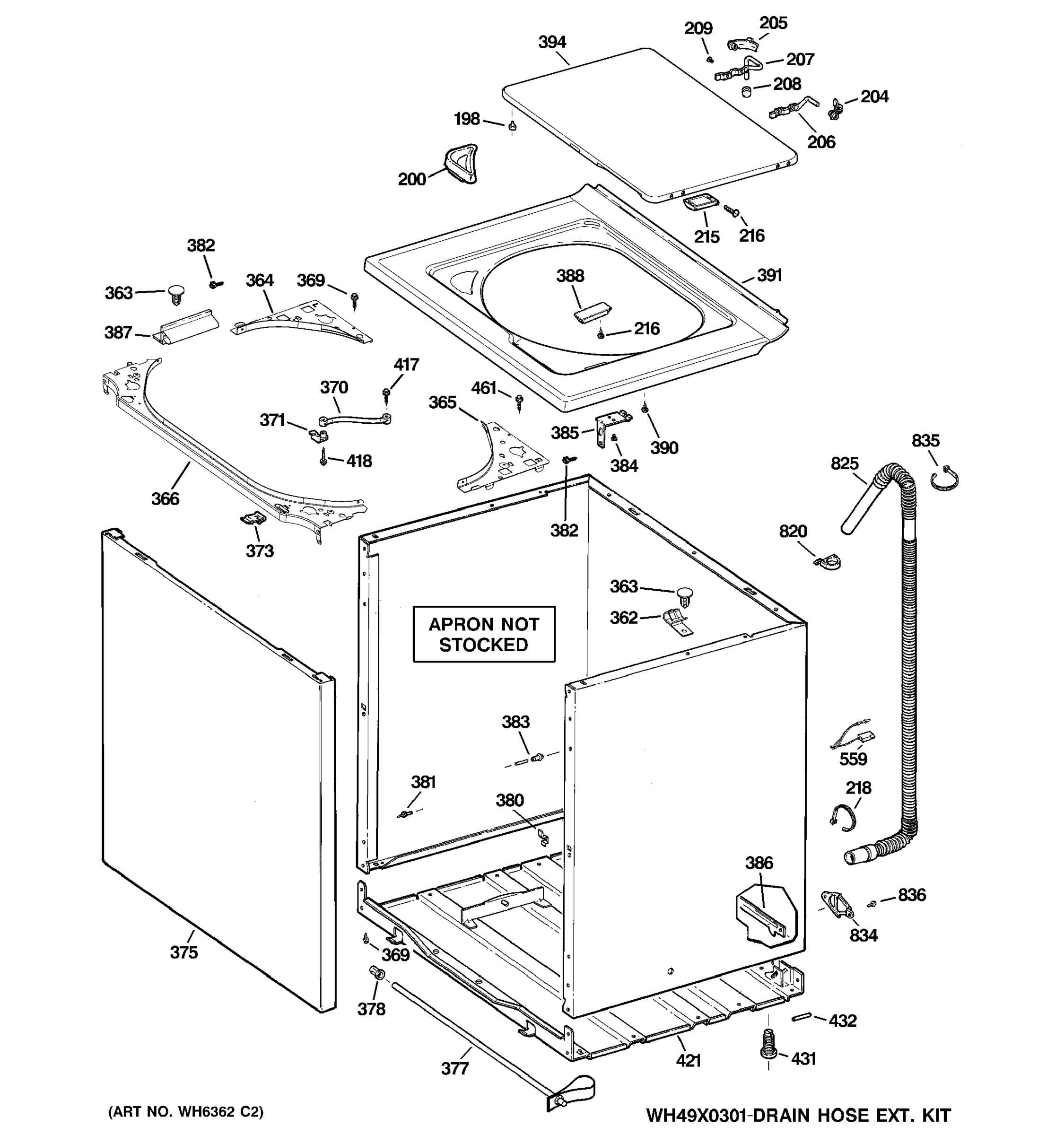 CABINET, COVER & FRONT PANEL
