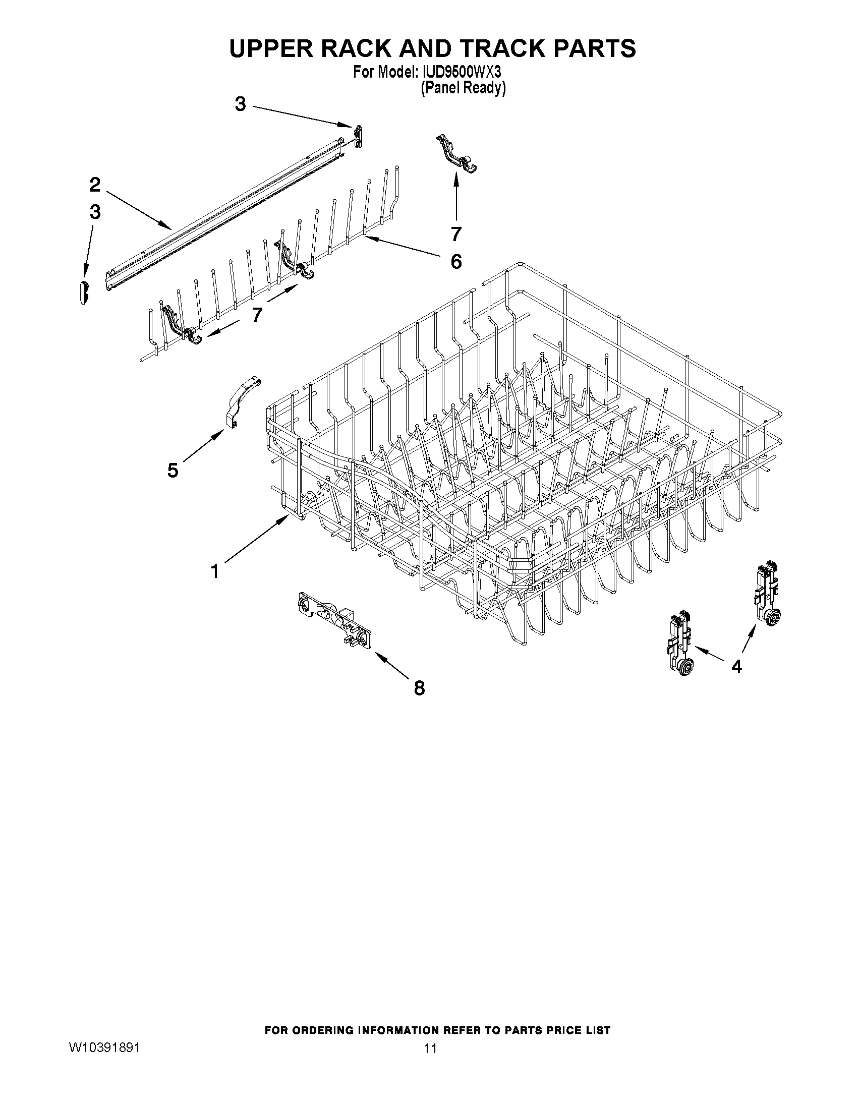 09 - UPPER RACK AND TRACK PARTS