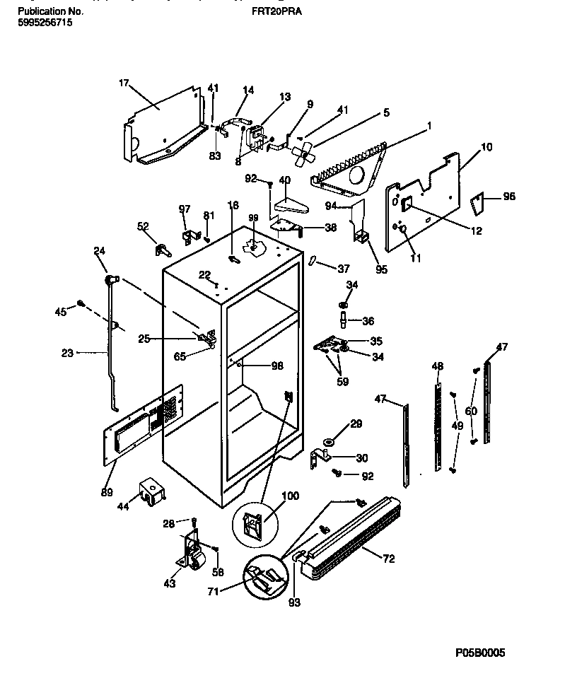 03 - CABINET W/FAN ASSEMBLY
