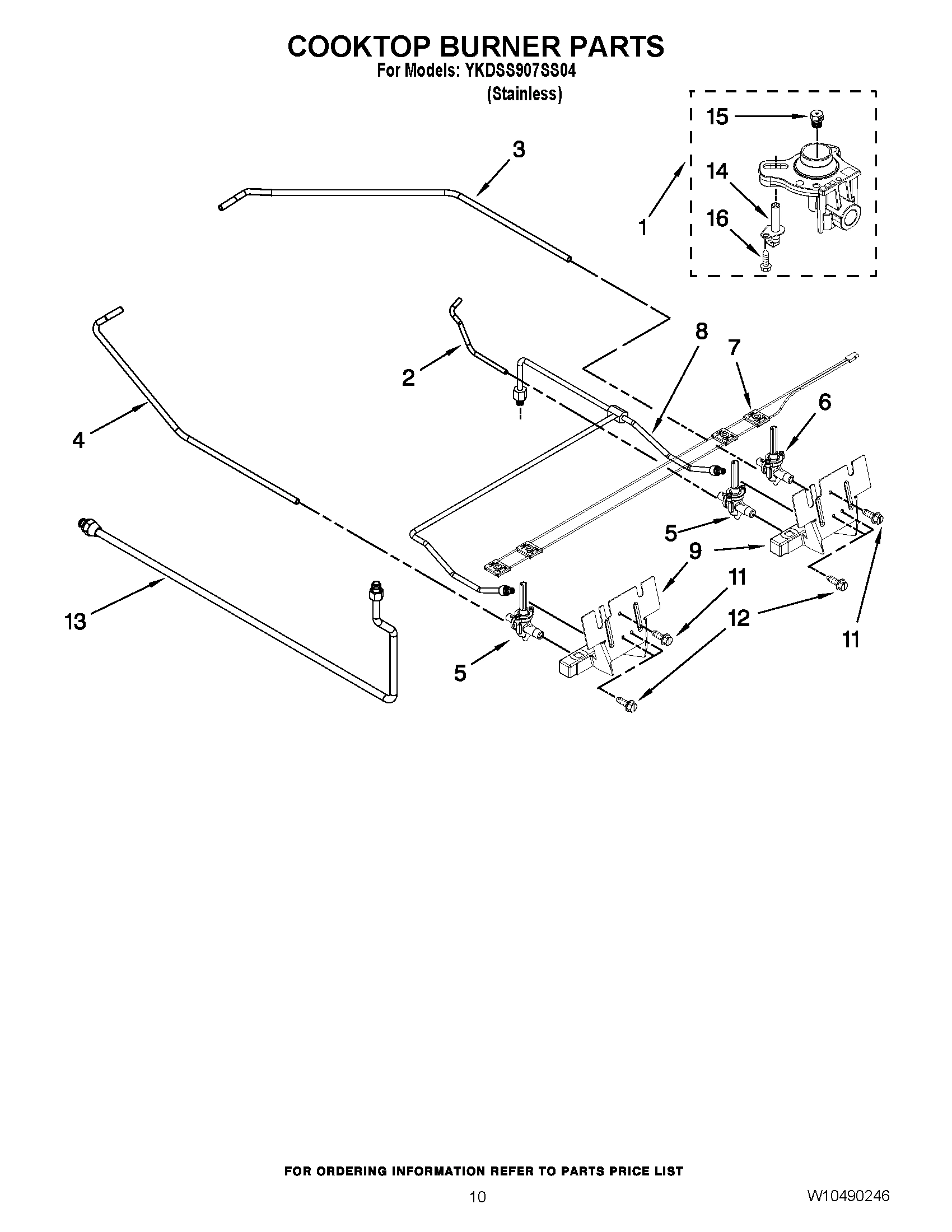 07 - COOKTOP BURNER PARTS