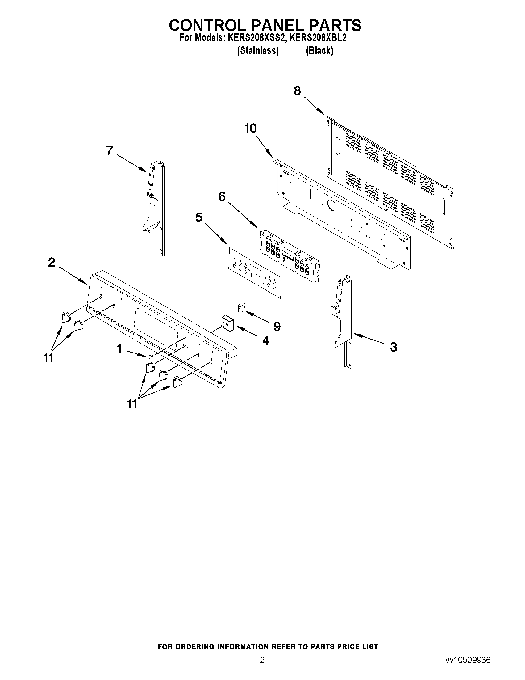 02 - CONTROL PANEL PARTS