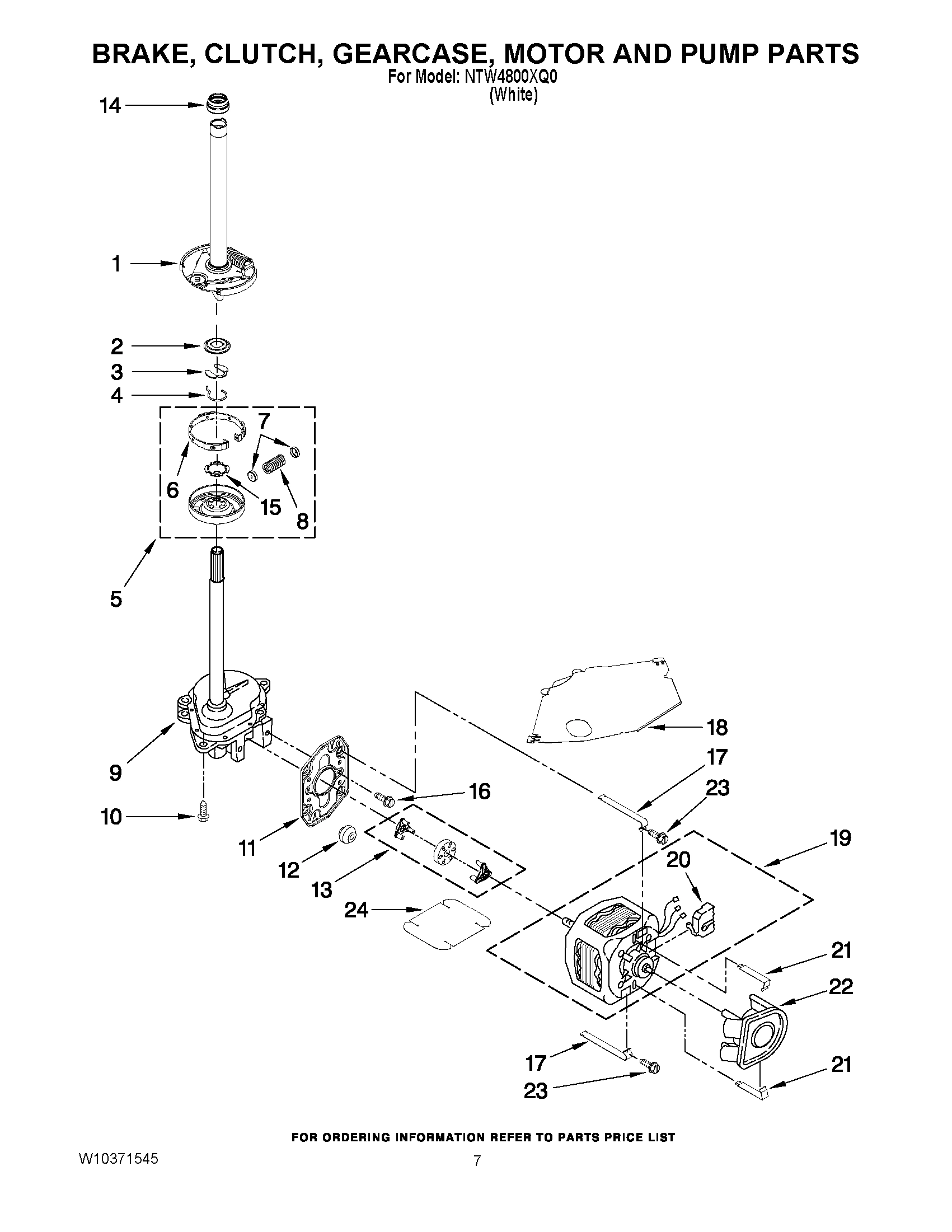 04 - BRAKE, CLUTCH, GEARCASE, MOTOR AND PUMP PARTS