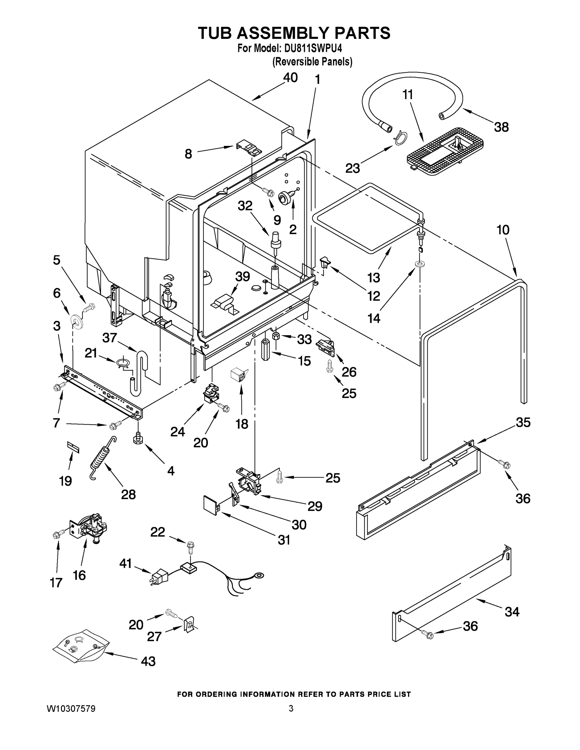 03 - TUB ASSEMBLY PARTS