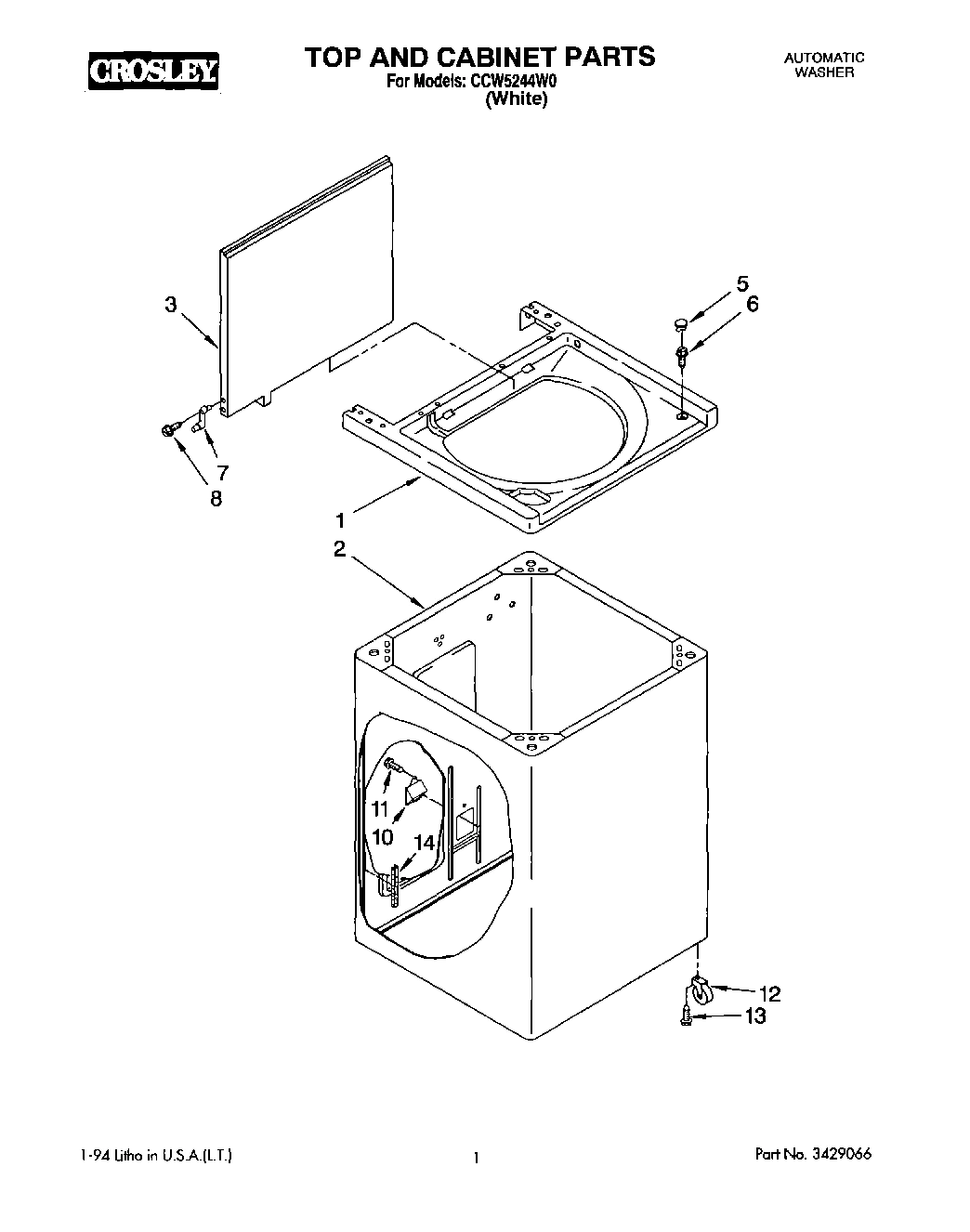 01 - TOP AND CABINET, LIT/OPTIONAL