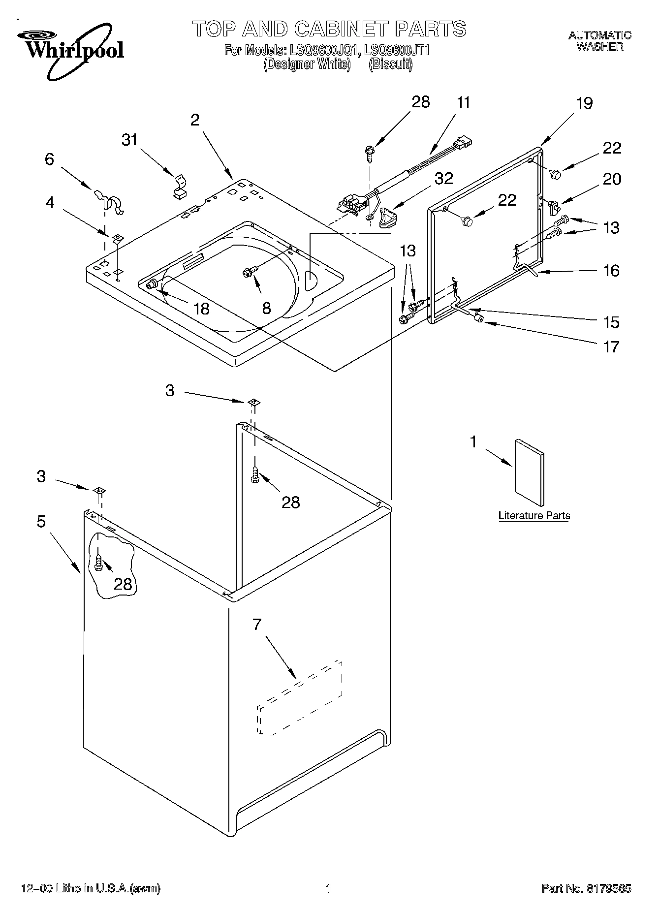01 - TOP AND CABINET, LITERATURE