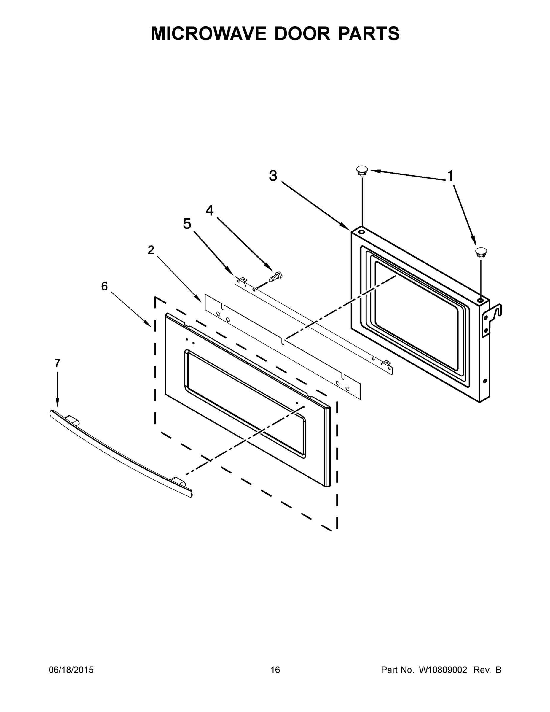 09 - MICROWAVE DOOR PARTS