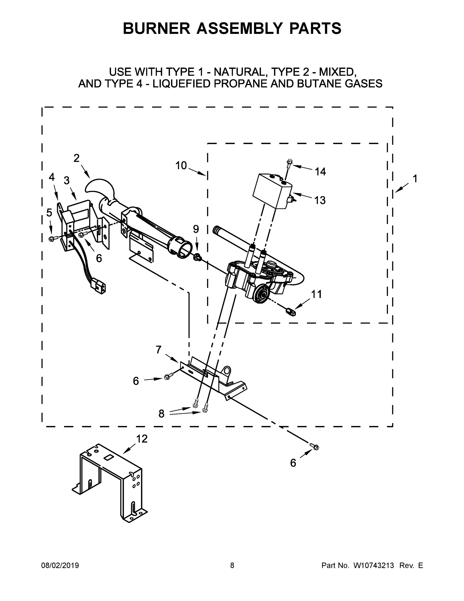 05 - BURNER ASSEMBLY PARTS