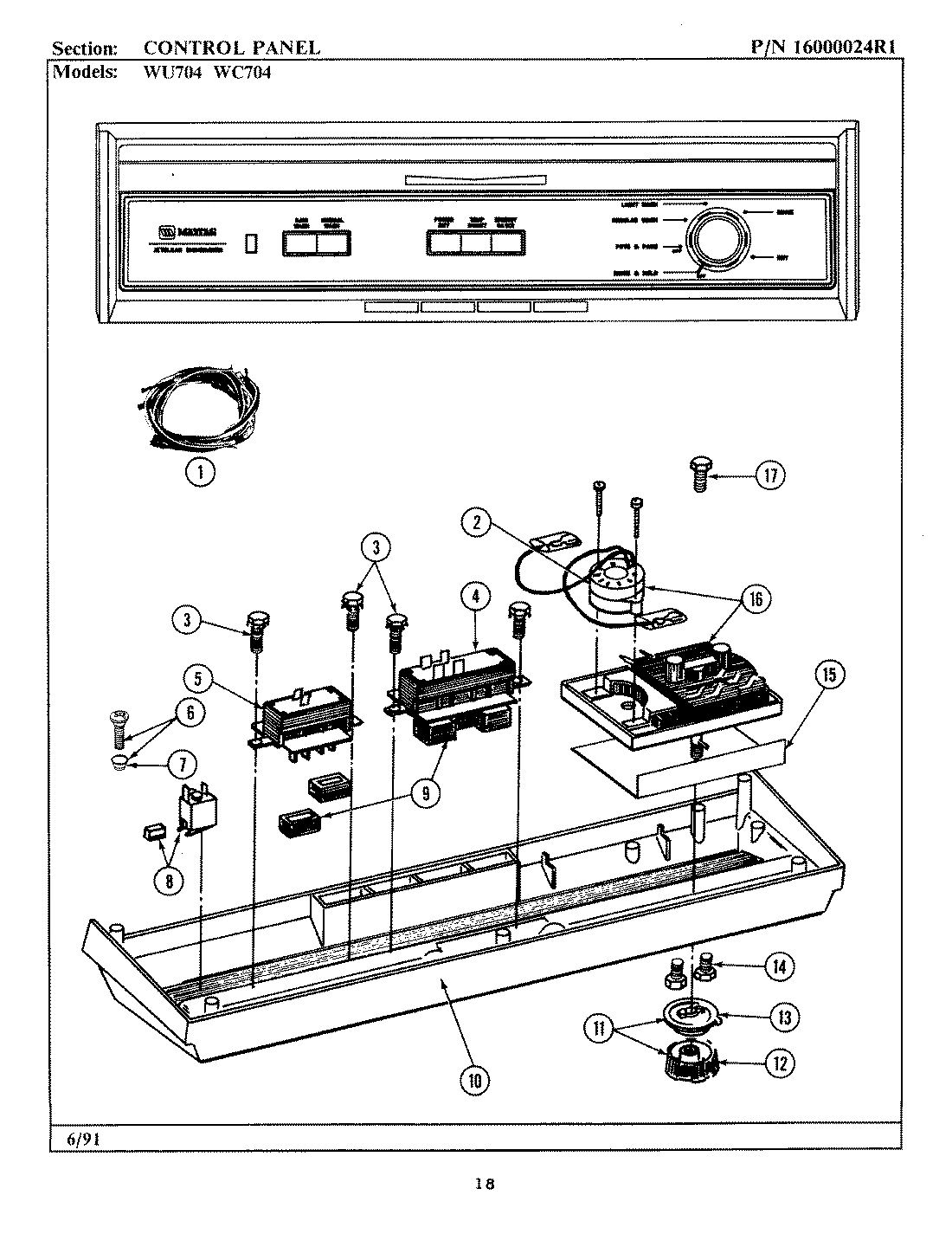 01 - CONTROL PANEL (WU704)