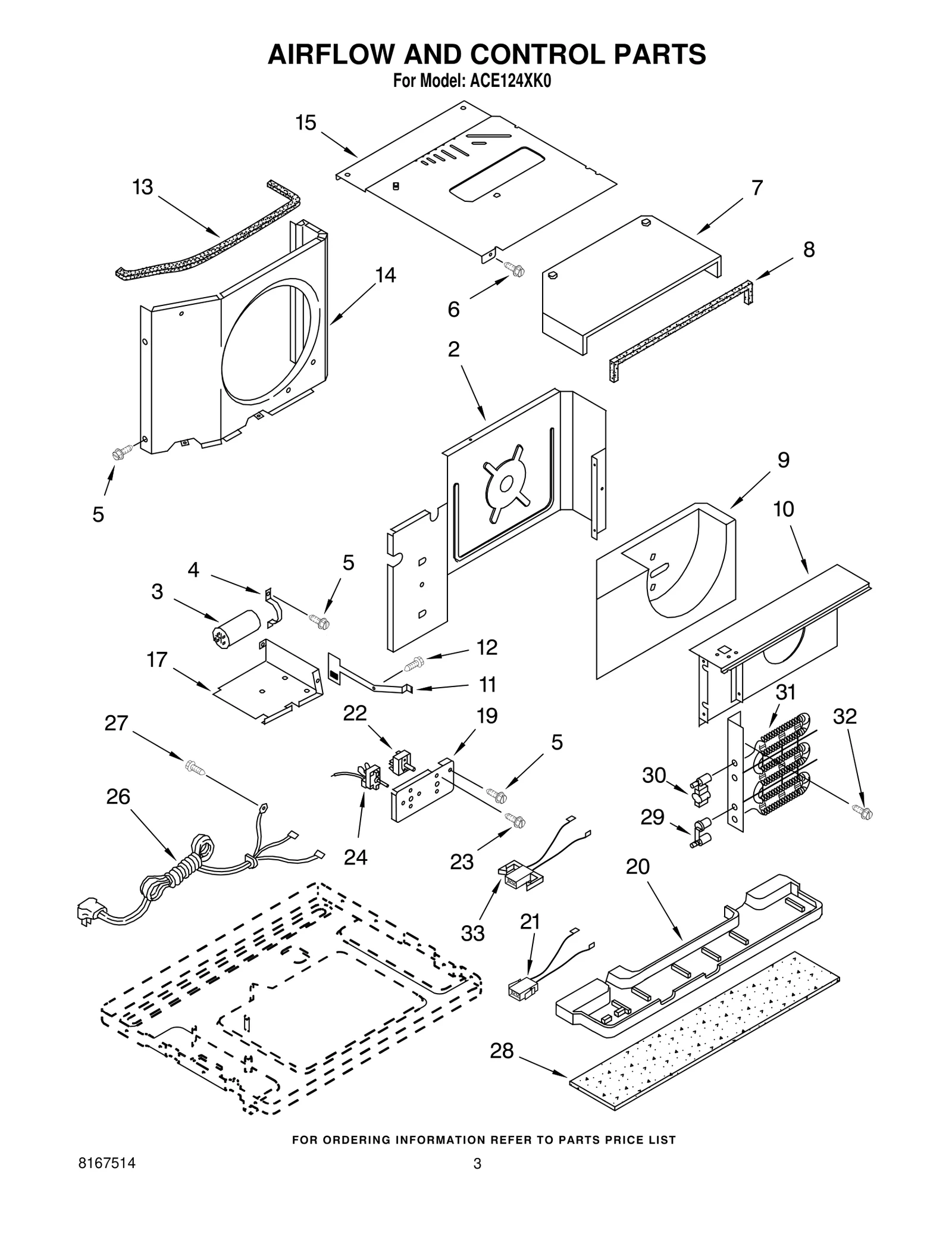 AIRFLOW AND CONTROL PARTS