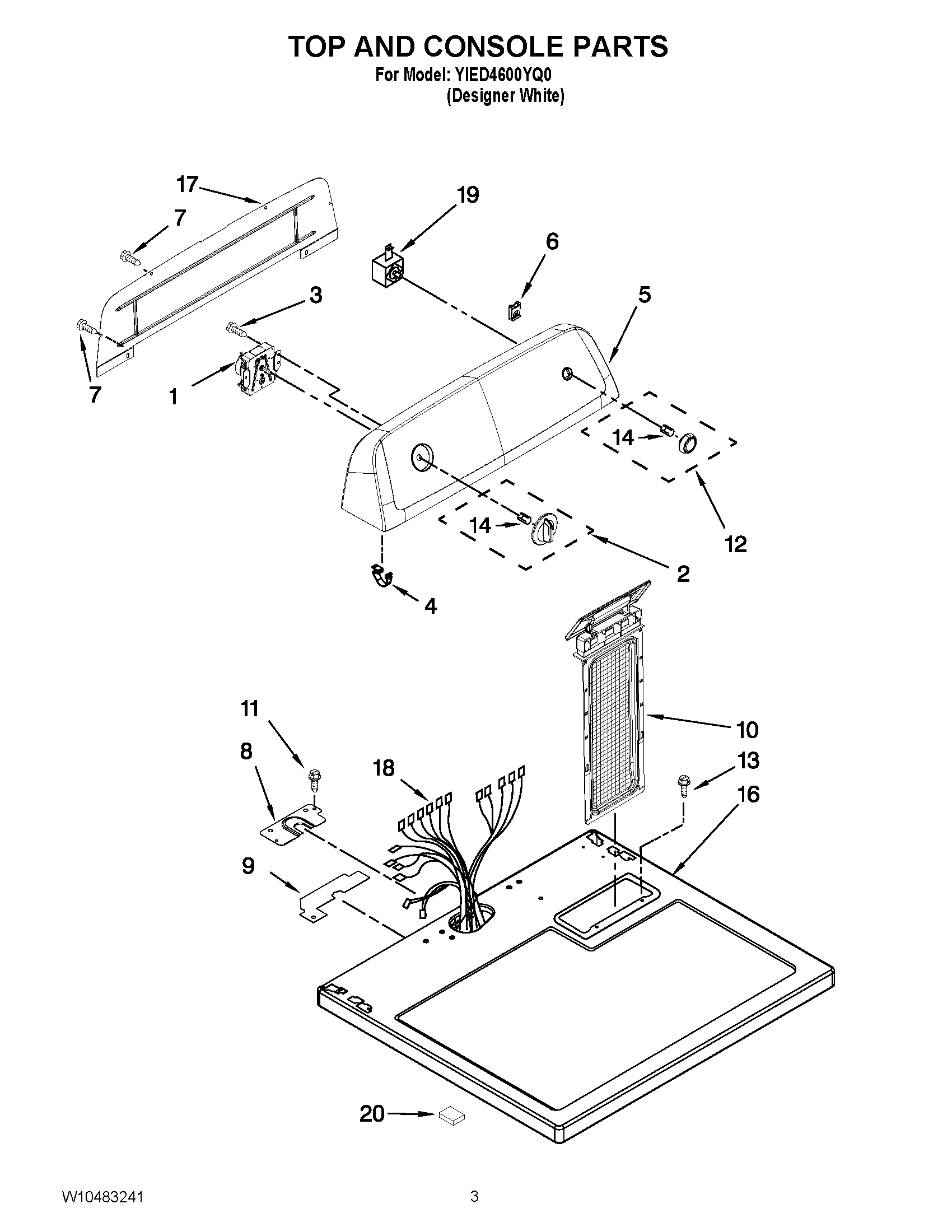02 - TOP AND CONSOLE PARTS