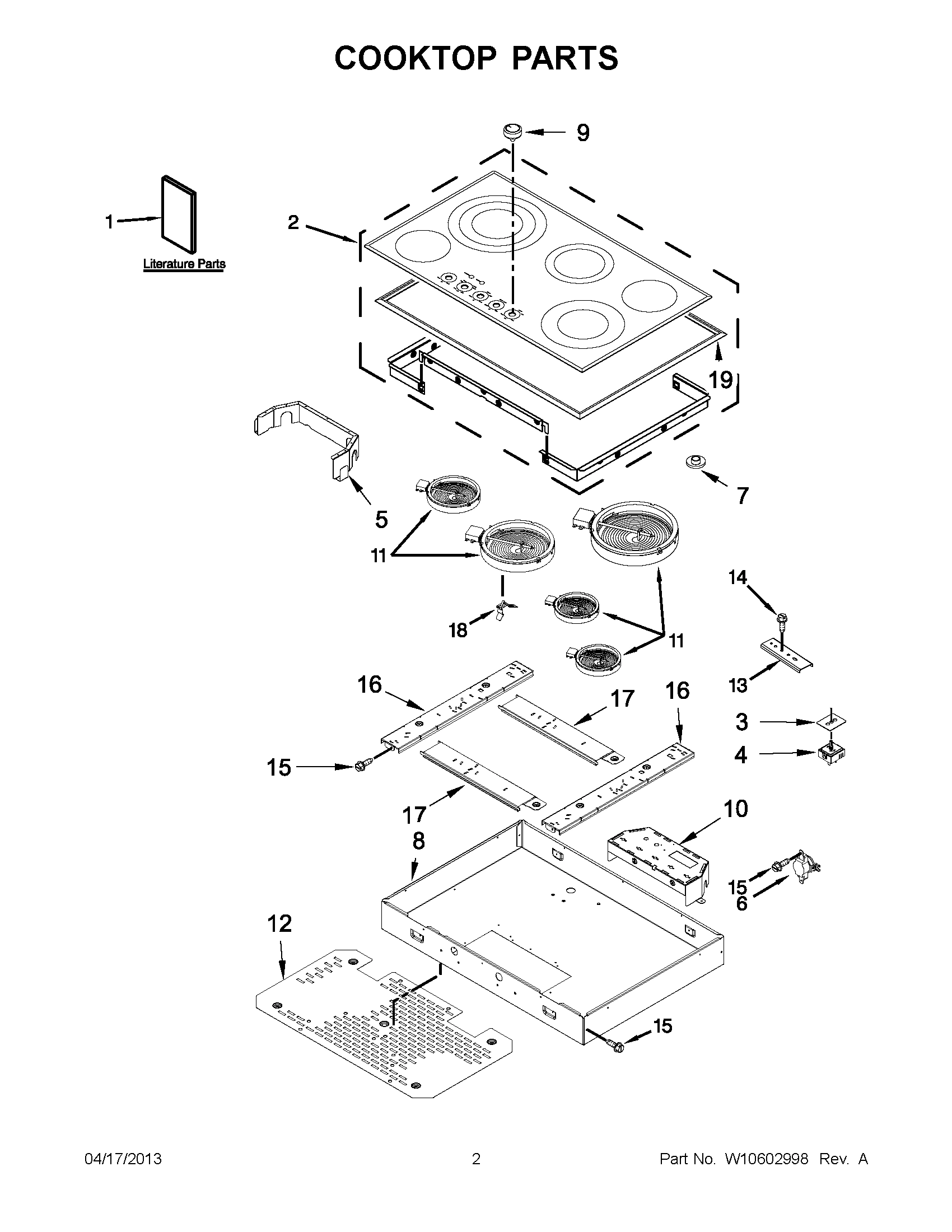 01 - COOKTOP PARTS