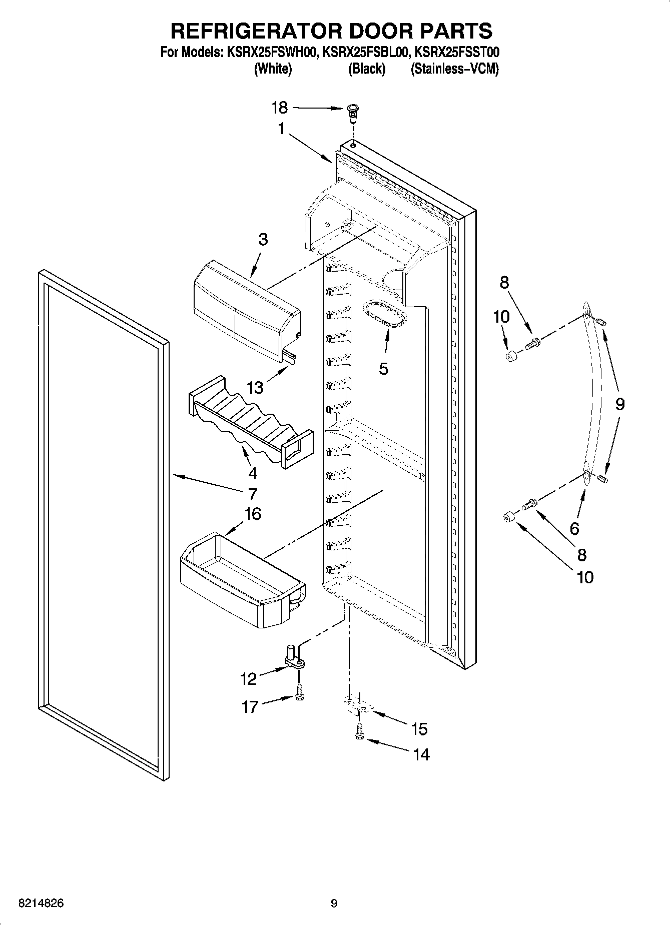 06 - REFRIGERATOR DOOR PARTS