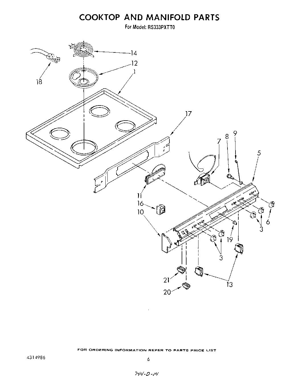 05 - COOK TOP AND MANIFOLD