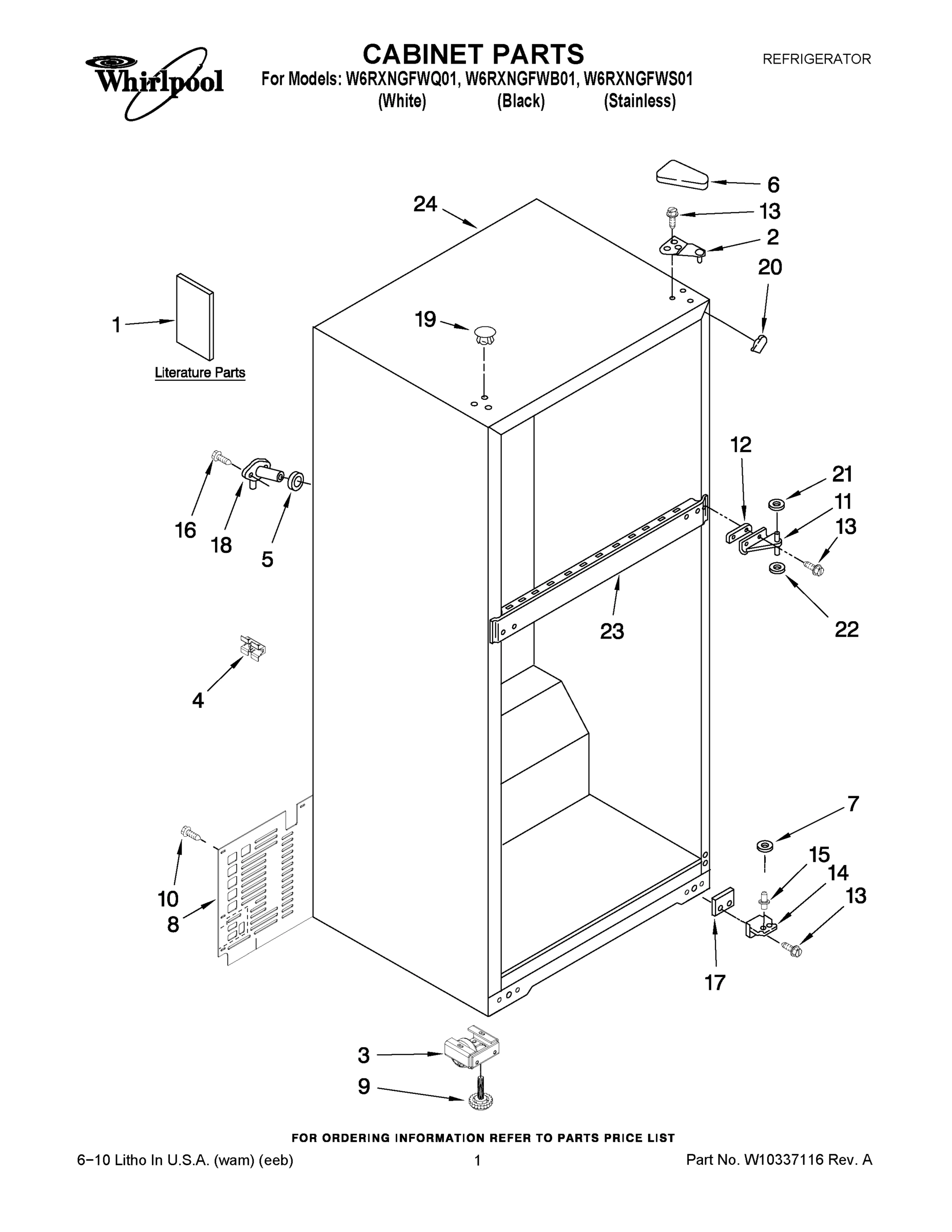 01 - CABINET PARTS