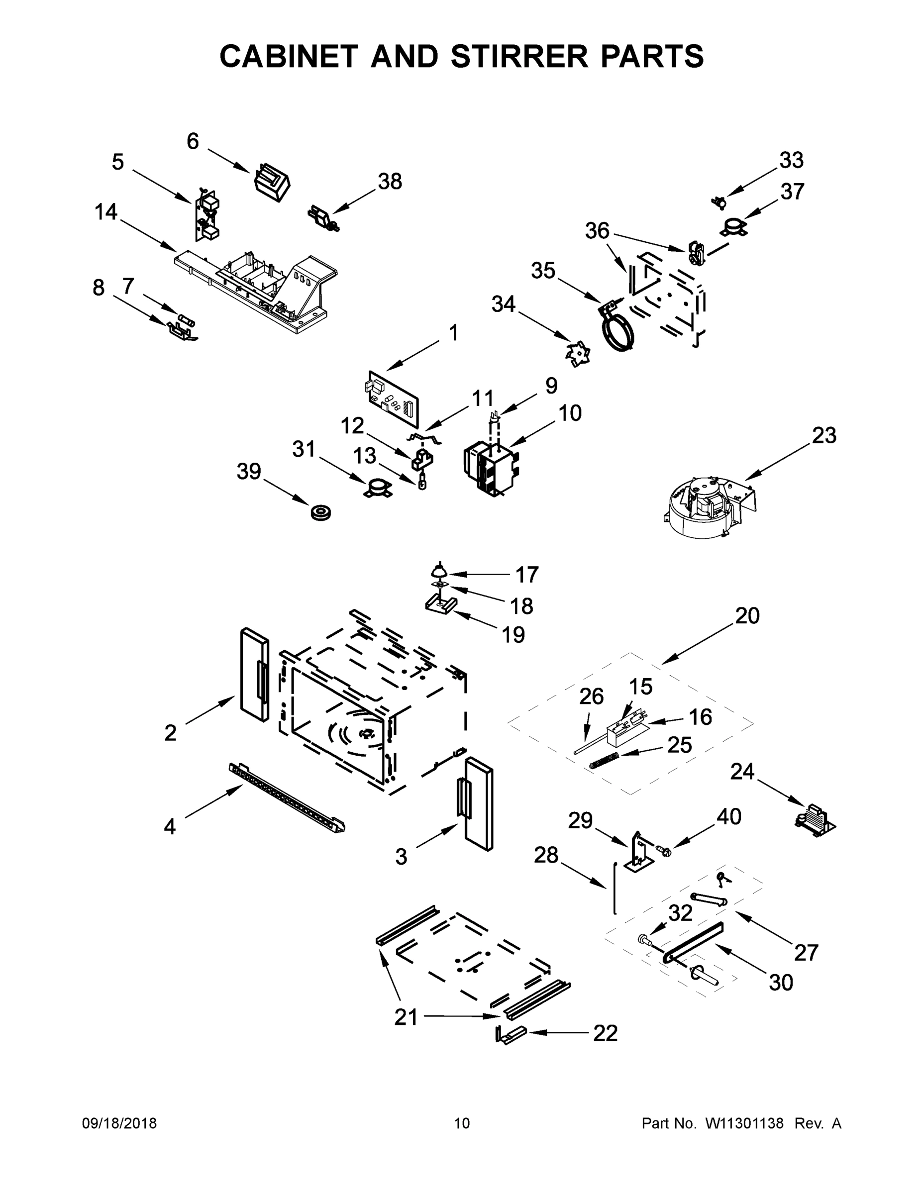 06 - CABINET AND STIRRER PARTS