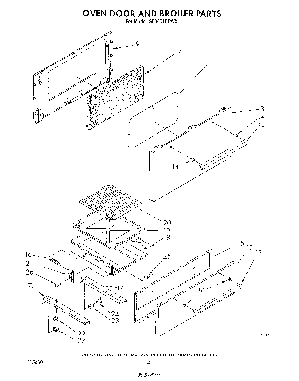 03 - OVEN DOOR AND BROILER