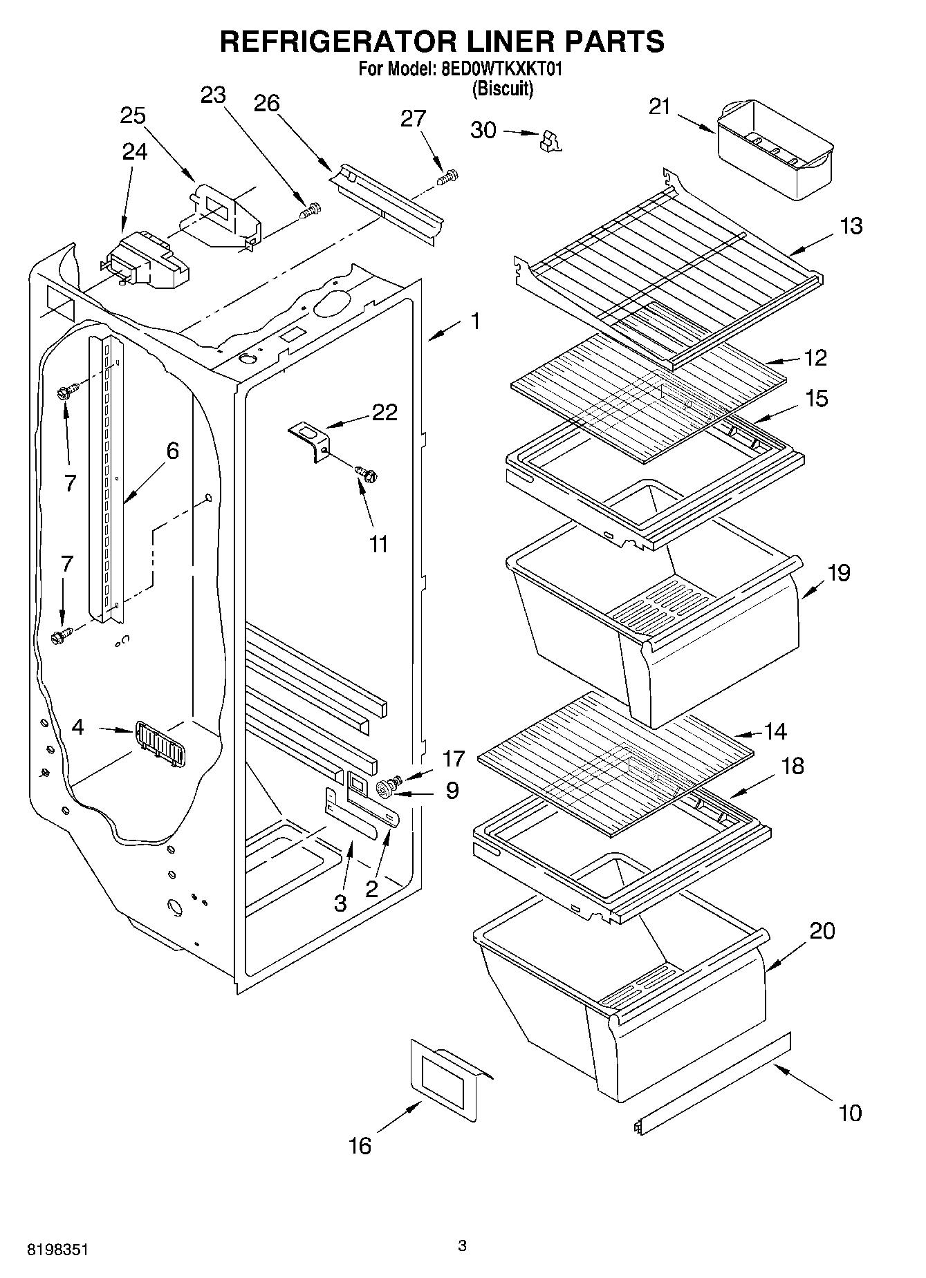 02 - REFRIGERATOR LINER