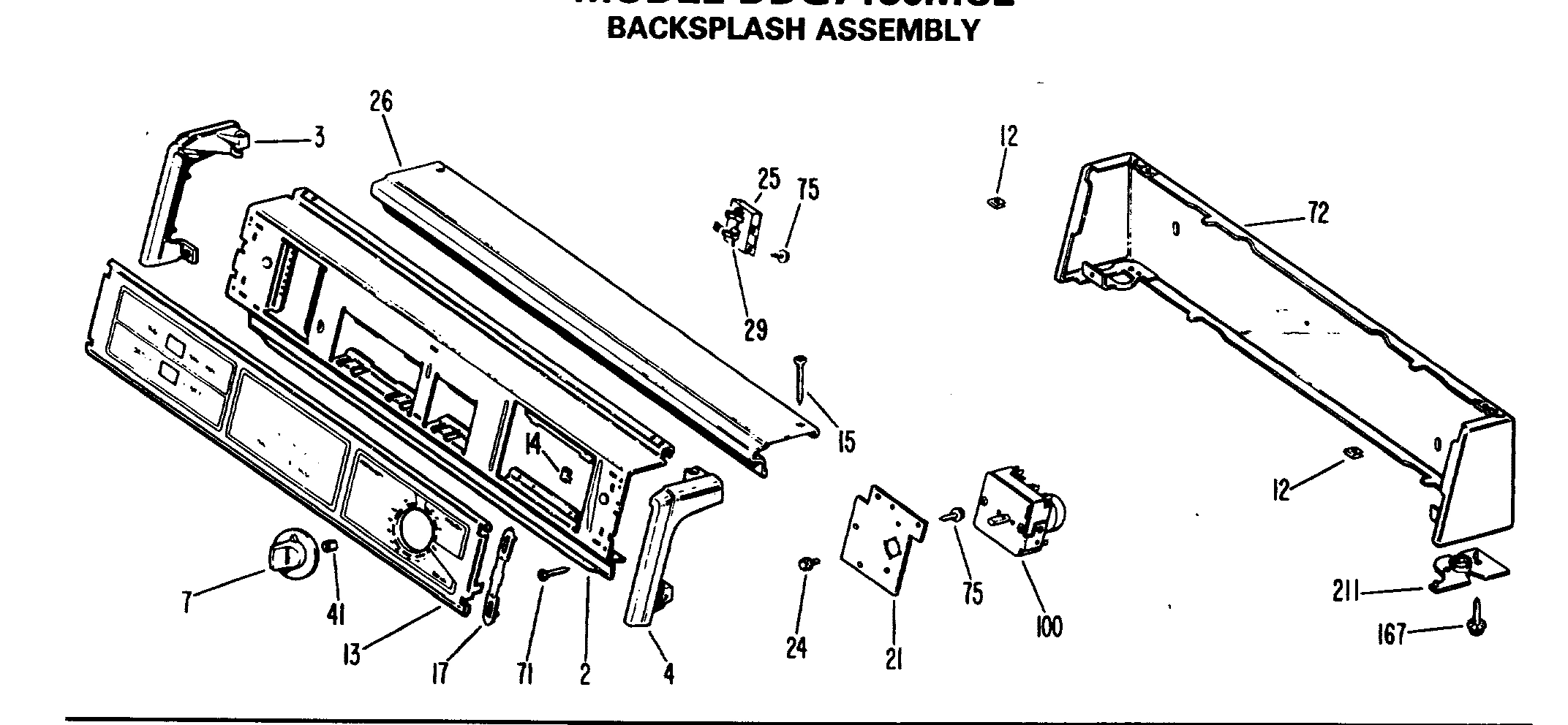 BACKSPLASH ASSEMBLY
