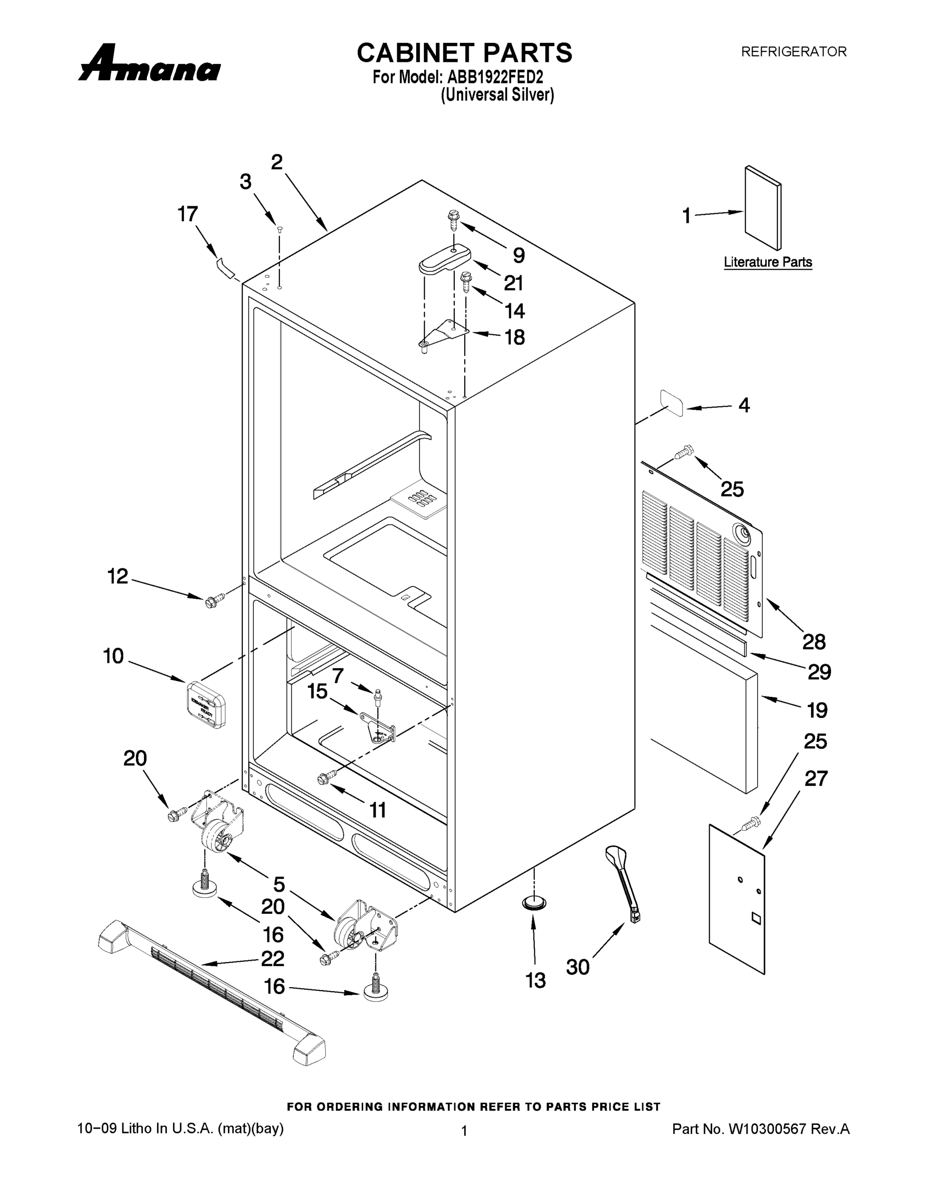 01 - CABINET PARTS