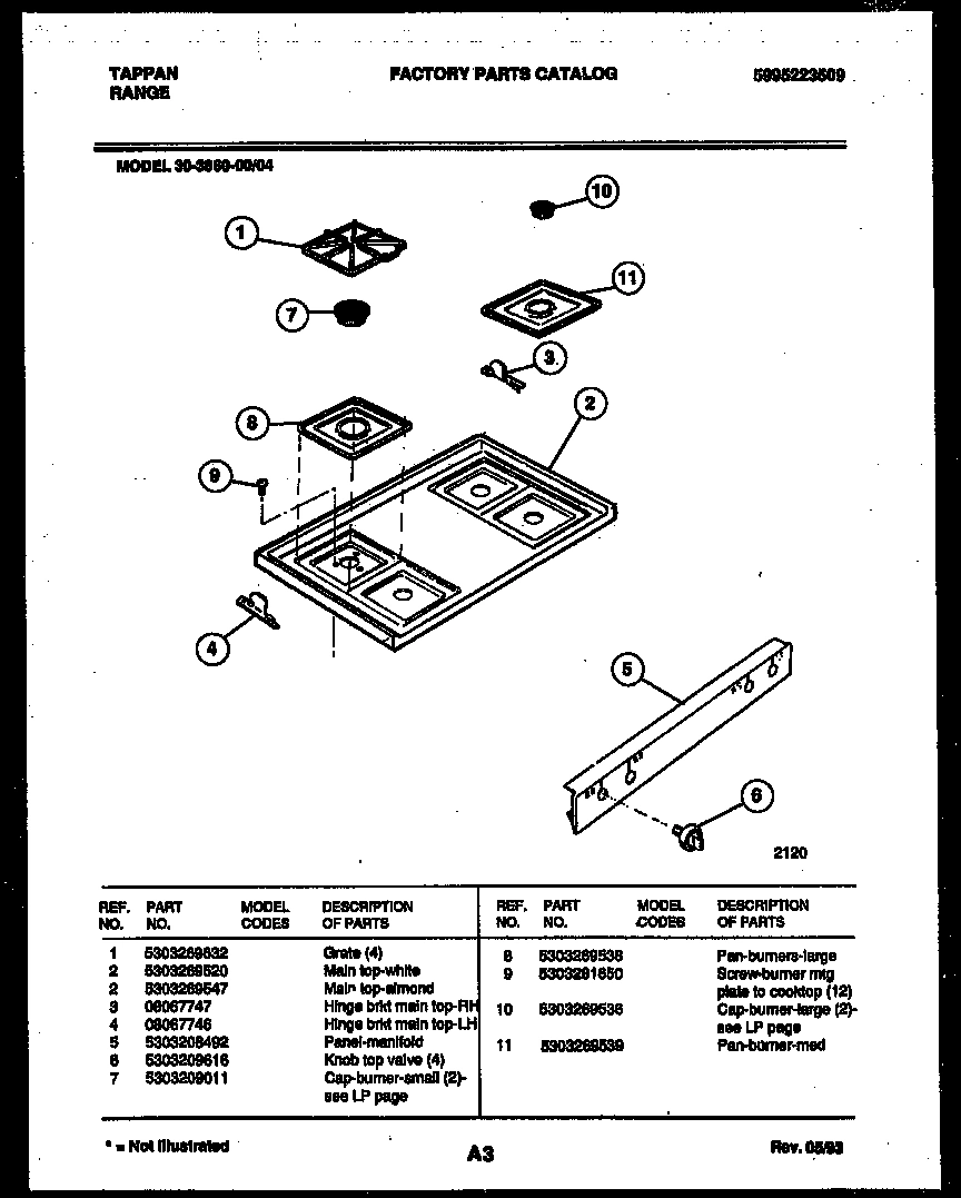 03 - COOKTOP PARTS