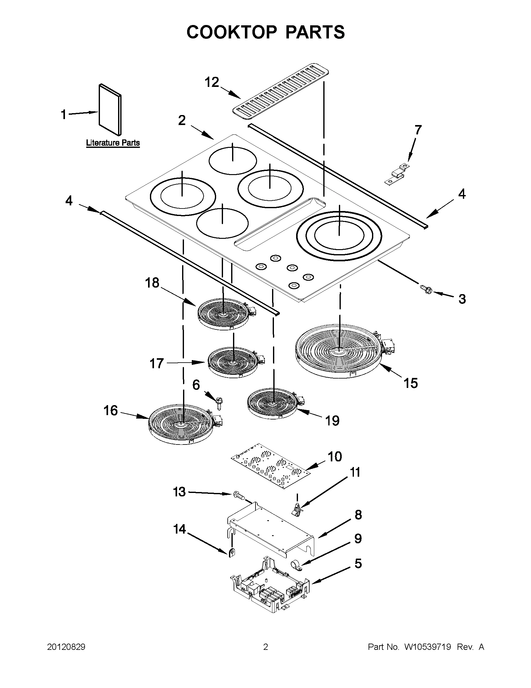 01 - COOKTOP PARTS