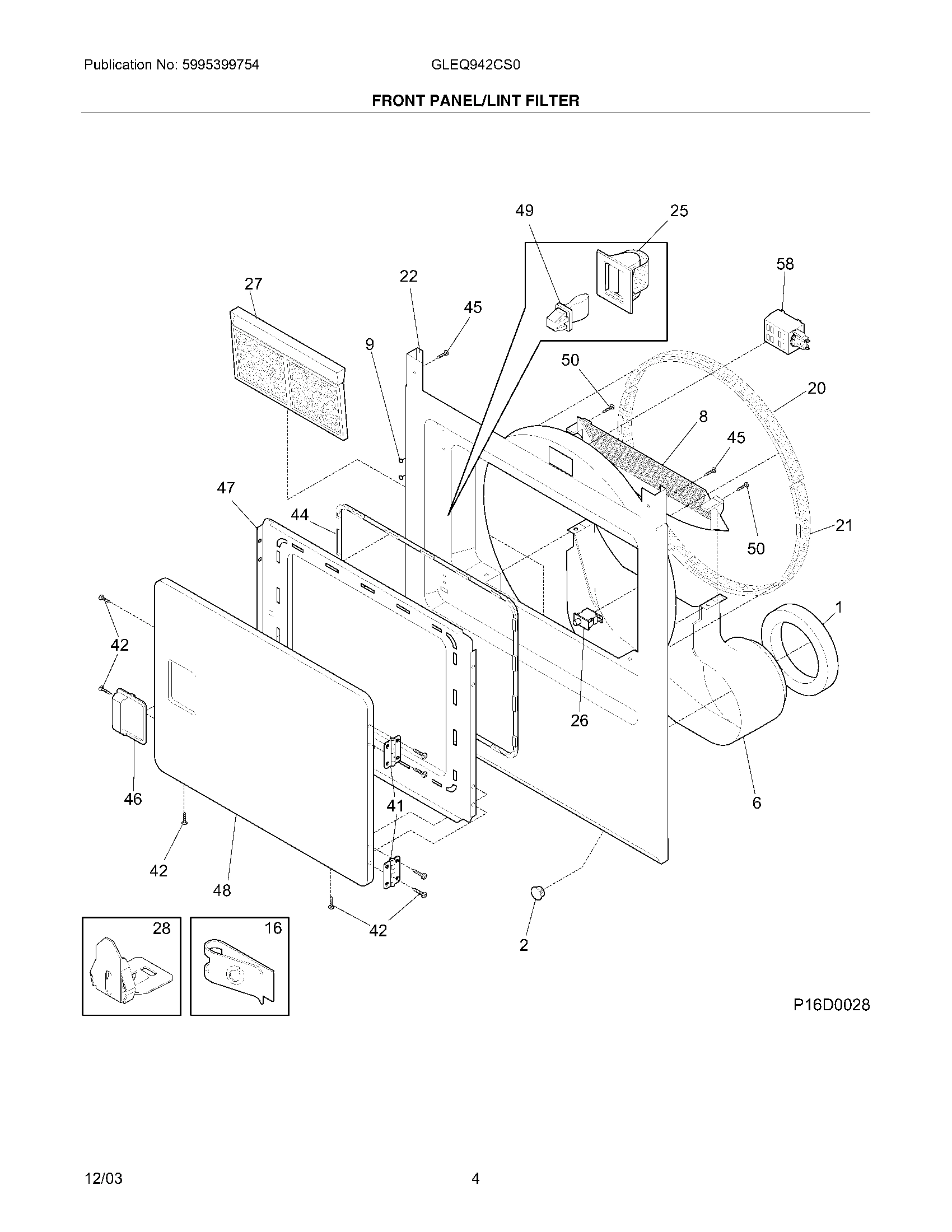 05 - FRONT PANEL/LINT FILTER