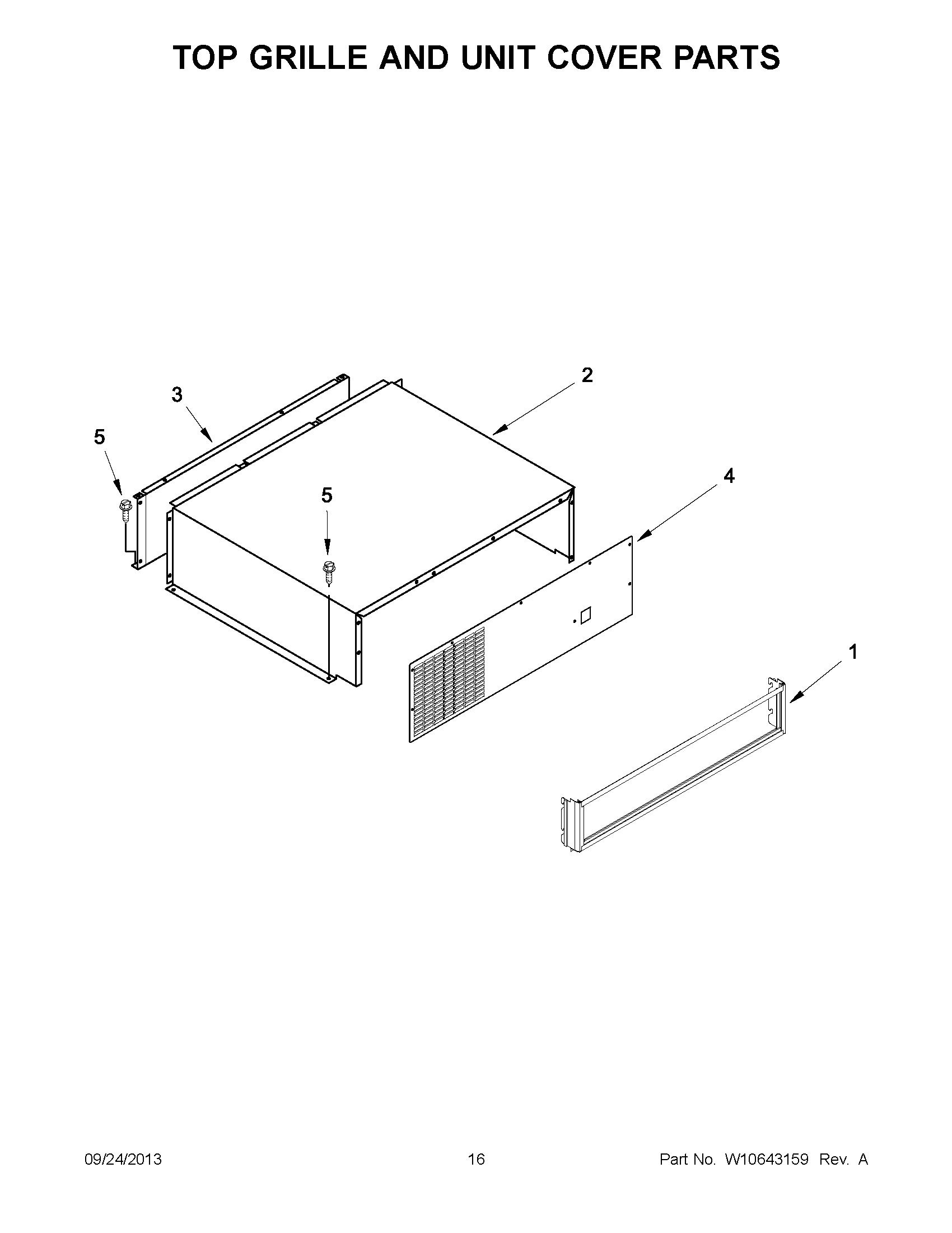 09 - TOP GRILLE AND UNIT COVER PARTS