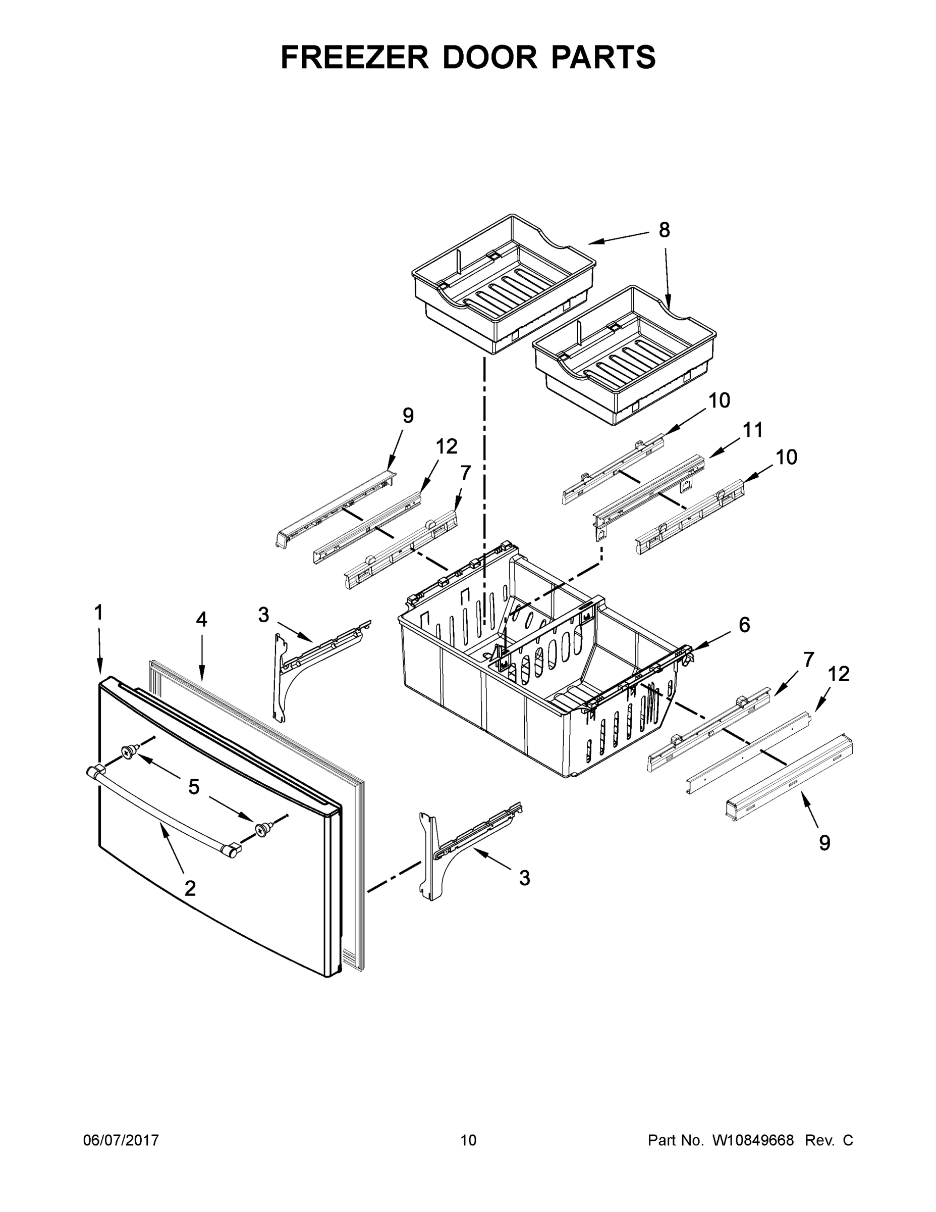 06 - FREEZER DOOR PARTS