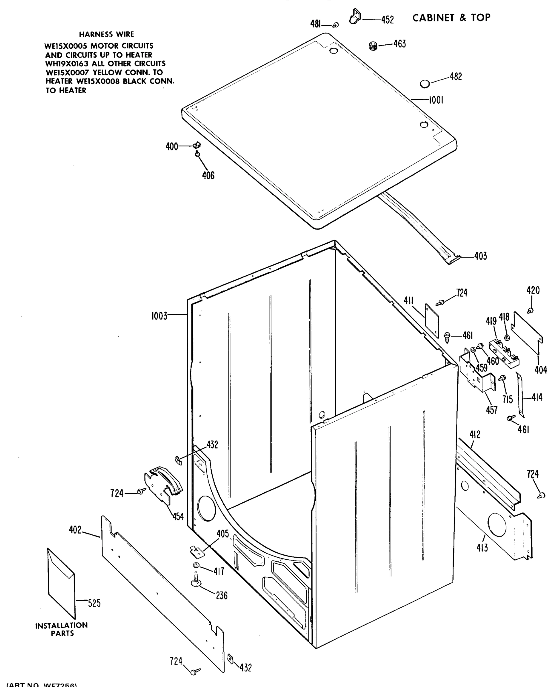 CABINET & TOP