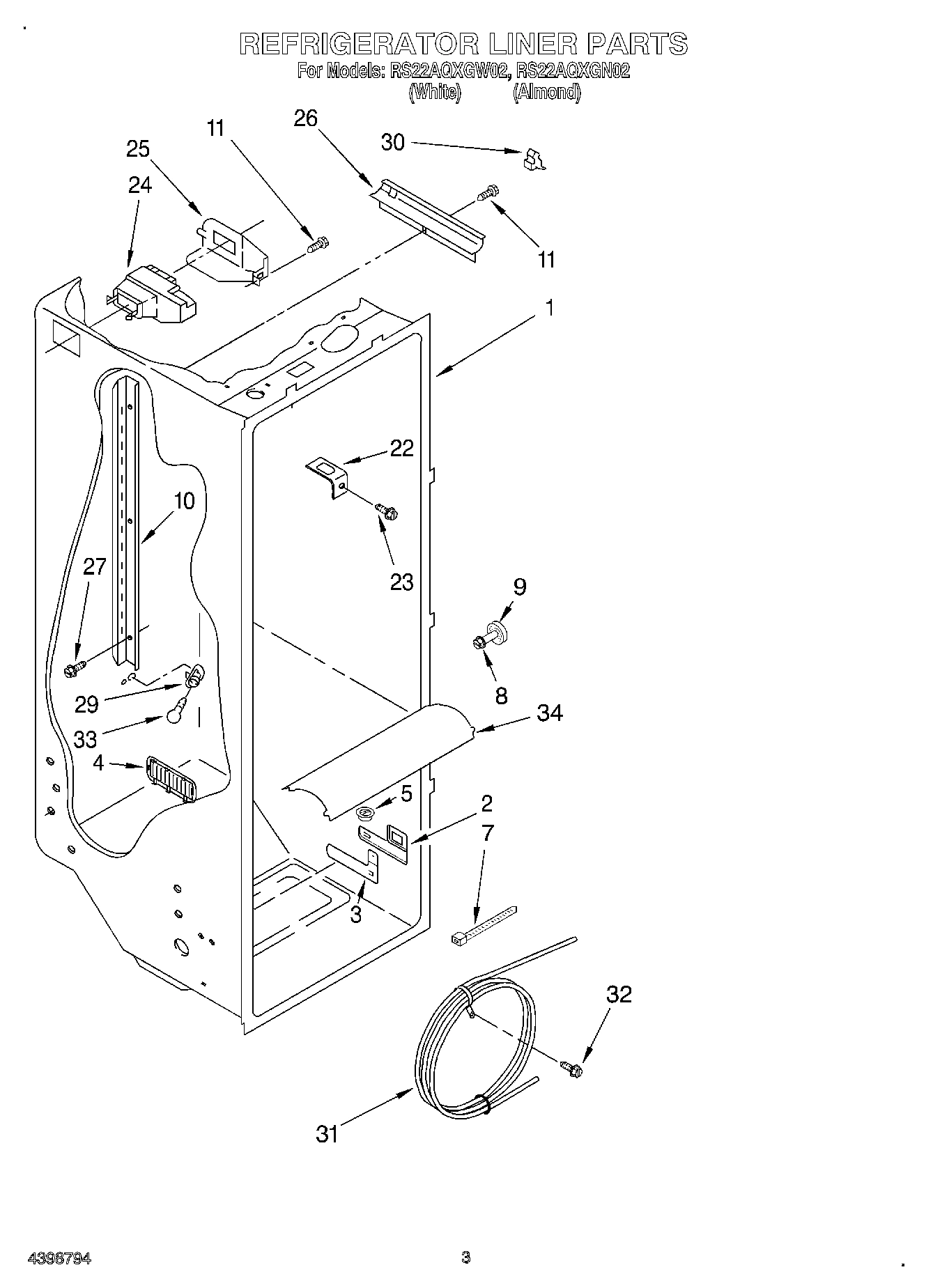 02 - REFRIGERATOR LINER