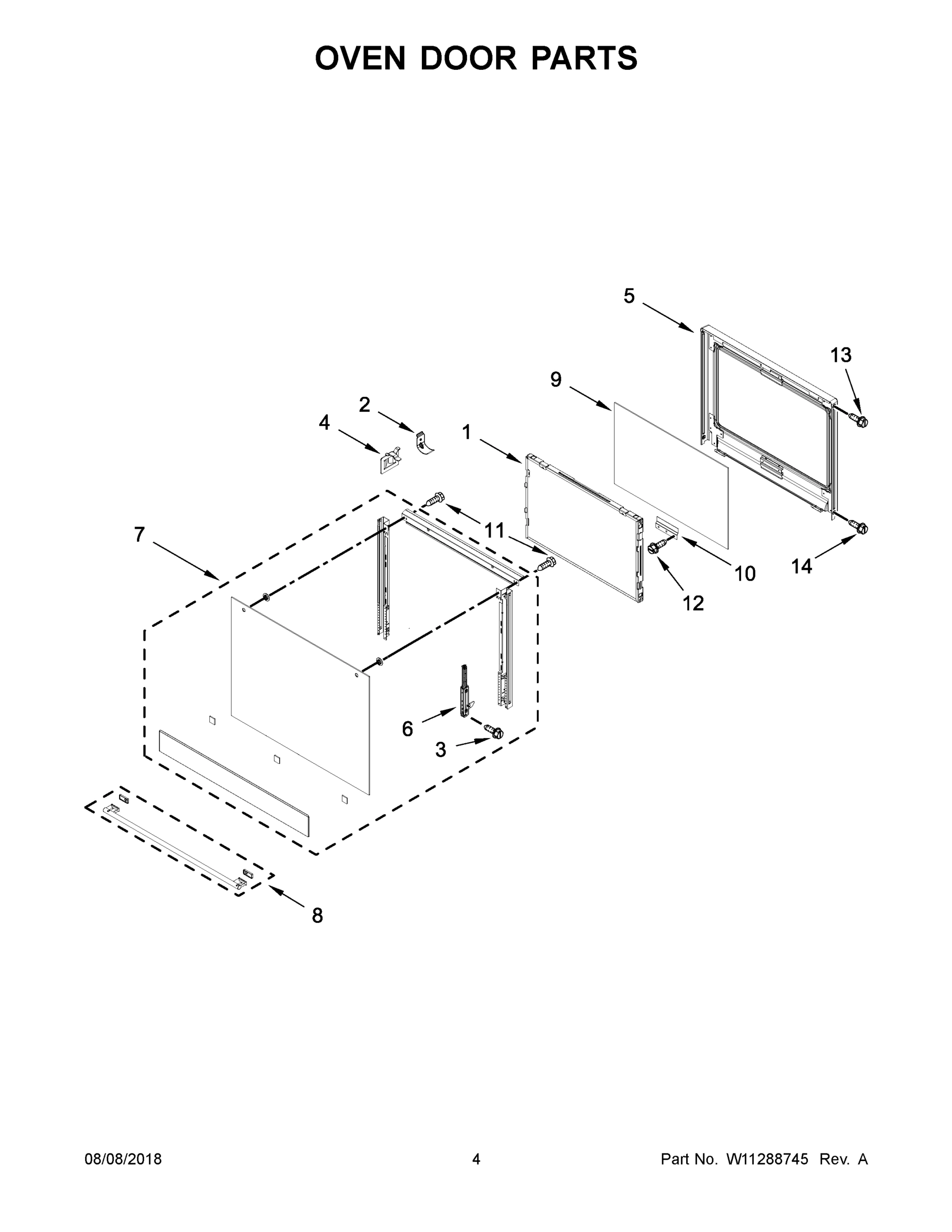 03 - OVEN DOOR PARTS