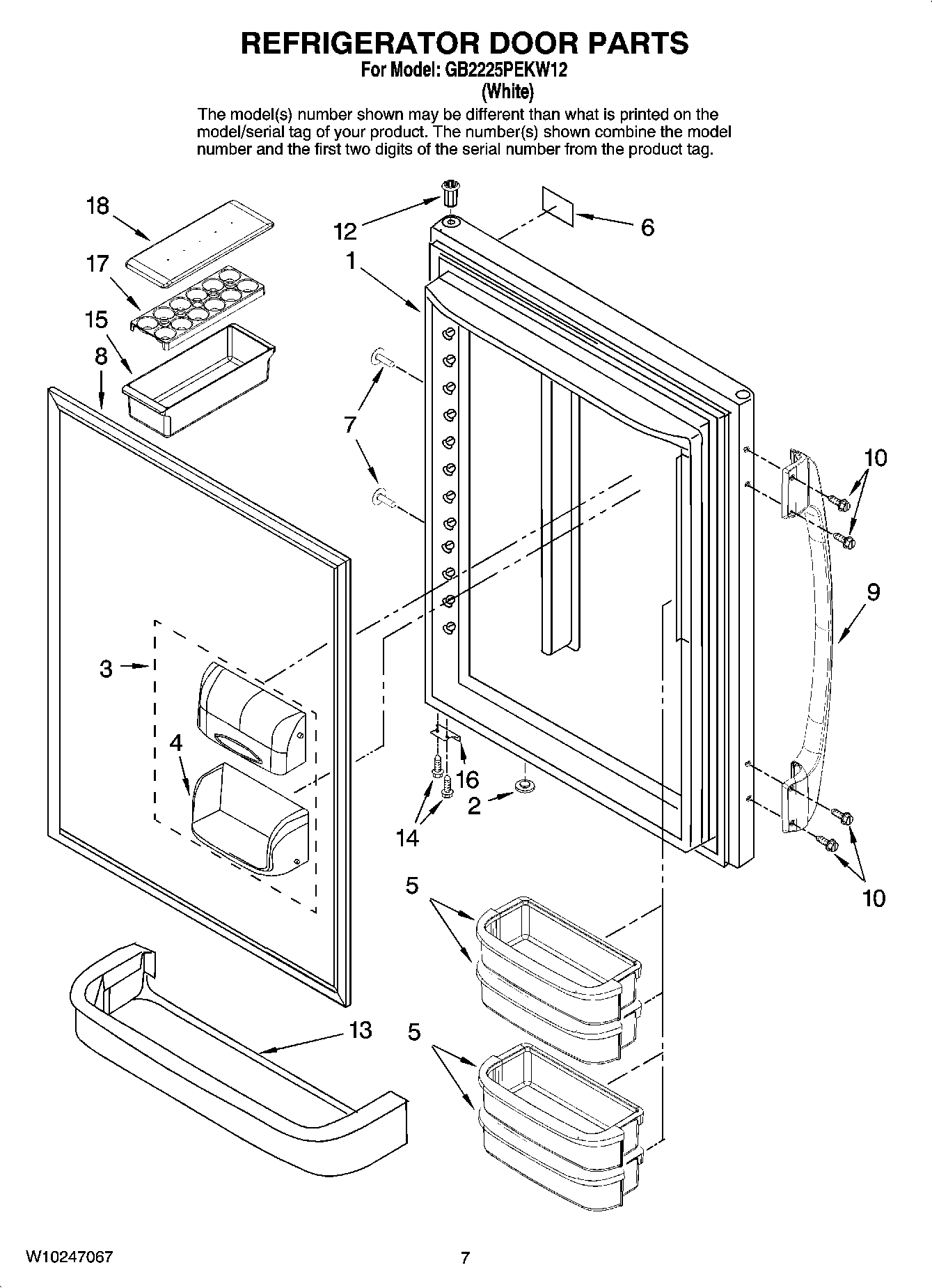 04 - REFRIGERATOR DOOR PARTS