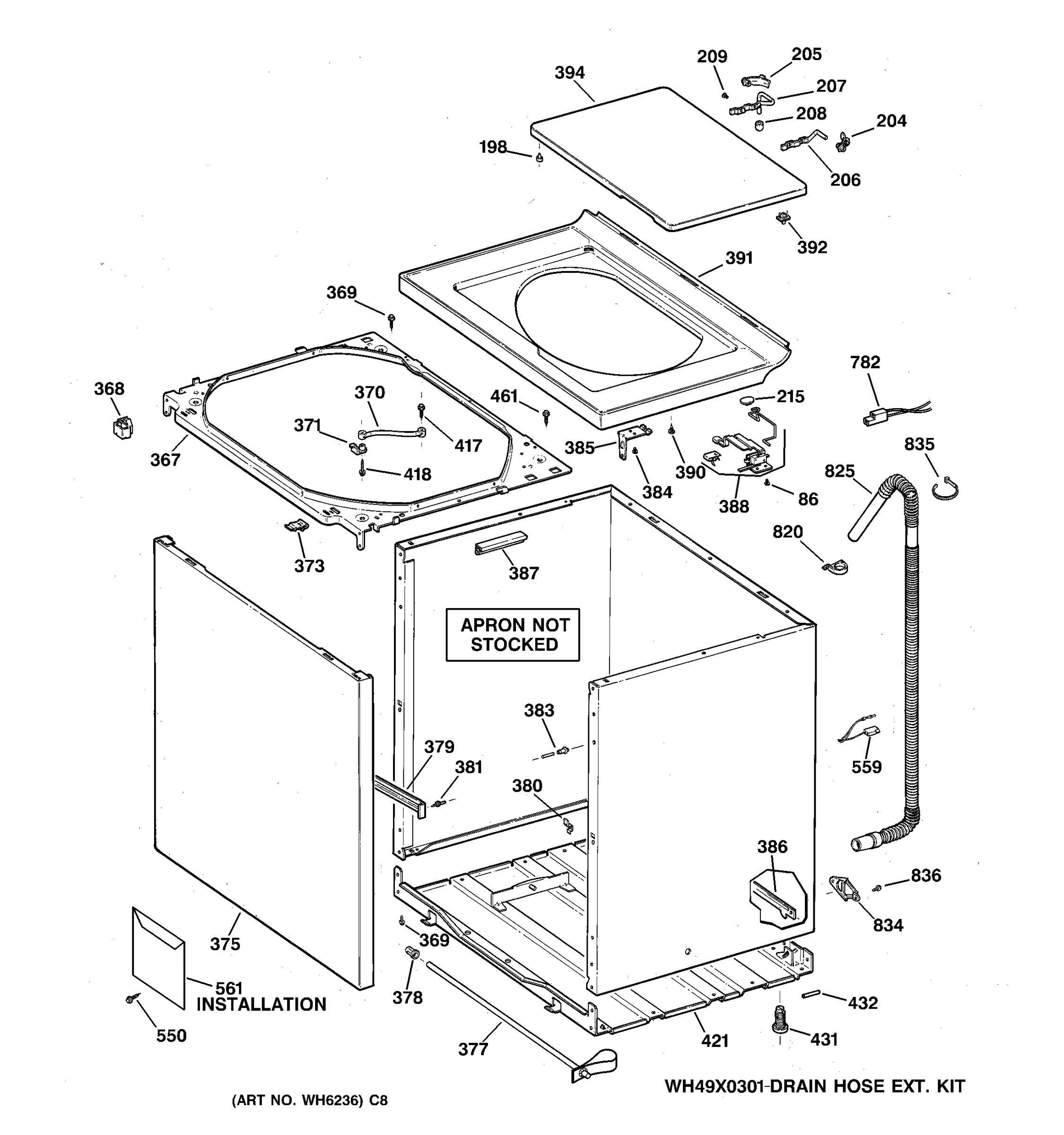 CABINET, COVER & FRONT PANEL