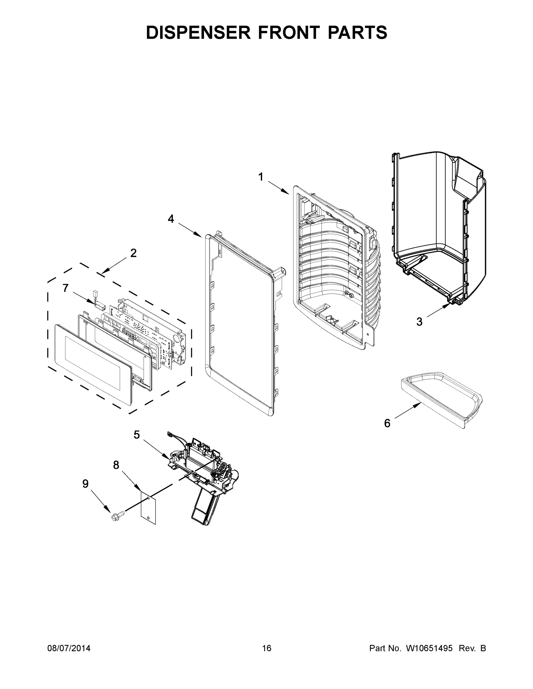 09 - DISPENSER FRONT PARTS